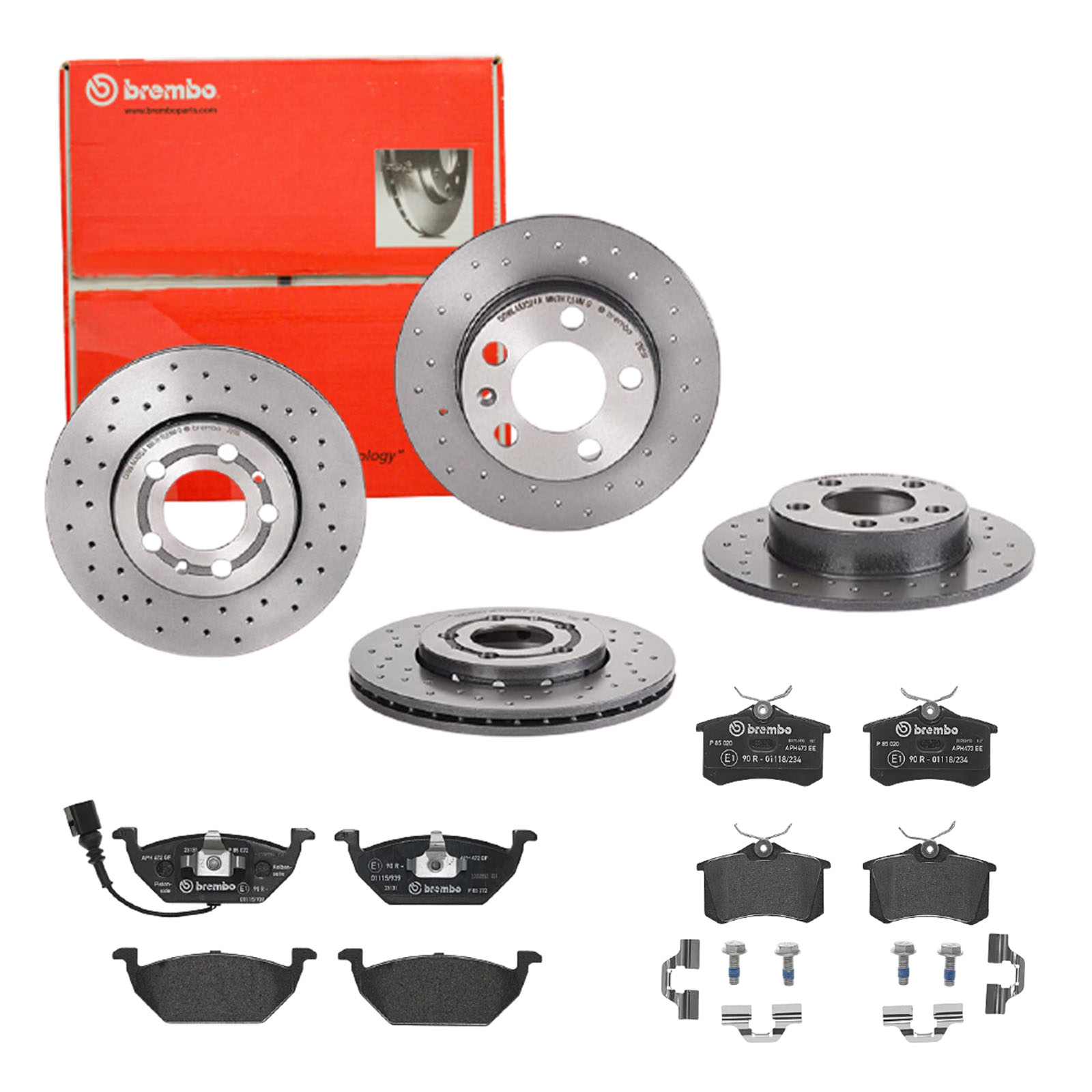 BREMBO Bremsensatz, Scheibenbremse sg00000e7a Hinterachse Voll 230mm 22mm für CITROËN PEUGEOT FORD ROEWE (SAIC) FIAT ZHONGHUA (BRILLIANCE) DS SKODA SE