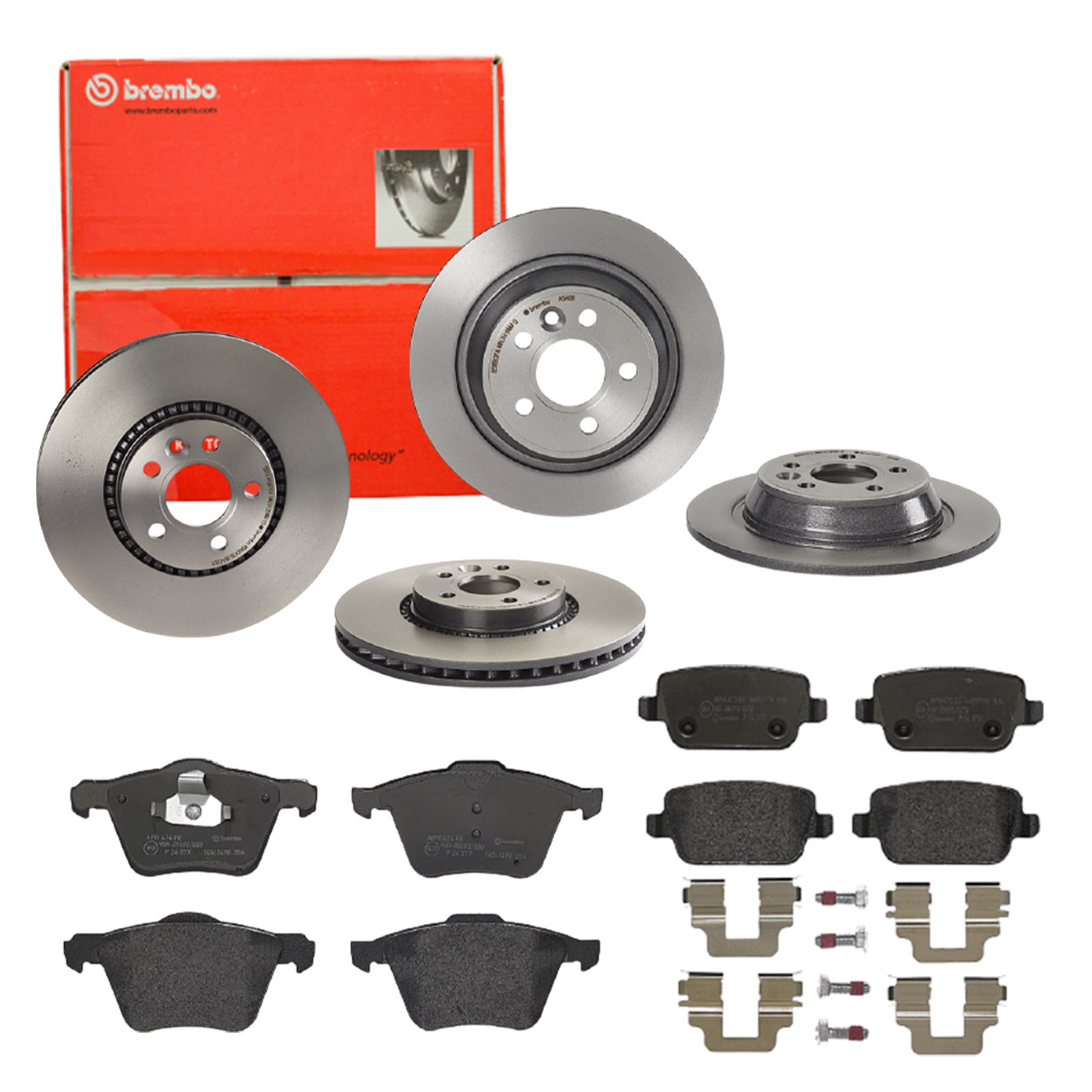 BREMBO Bremsensatz, Scheibenbremse sg00000e7c Hinterachse Voll 316mm 11mm für FORD FORD (CHANGAN) VOLVO LAND ROVER