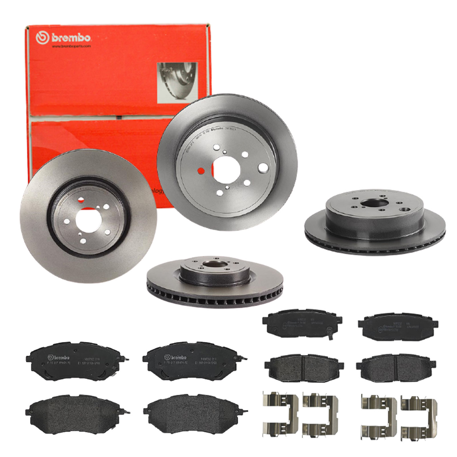 BREMBO Bremsensatz, Scheibenbremse sg00000e7o Hinterachse Innenbelüftet 290mm 30mm für SUBARU TOYOTA