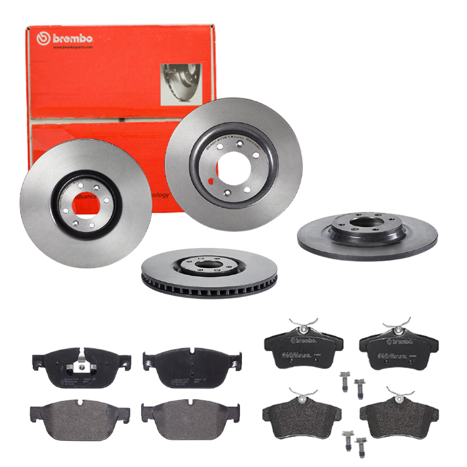 BREMBO Bremsensatz, Scheibenbremse sg00000e7p Hinterachse Voll 340mm 12mm für CITROËN DS PEUGEOT DS (CAPSA) CITROËN (DF-PSA)