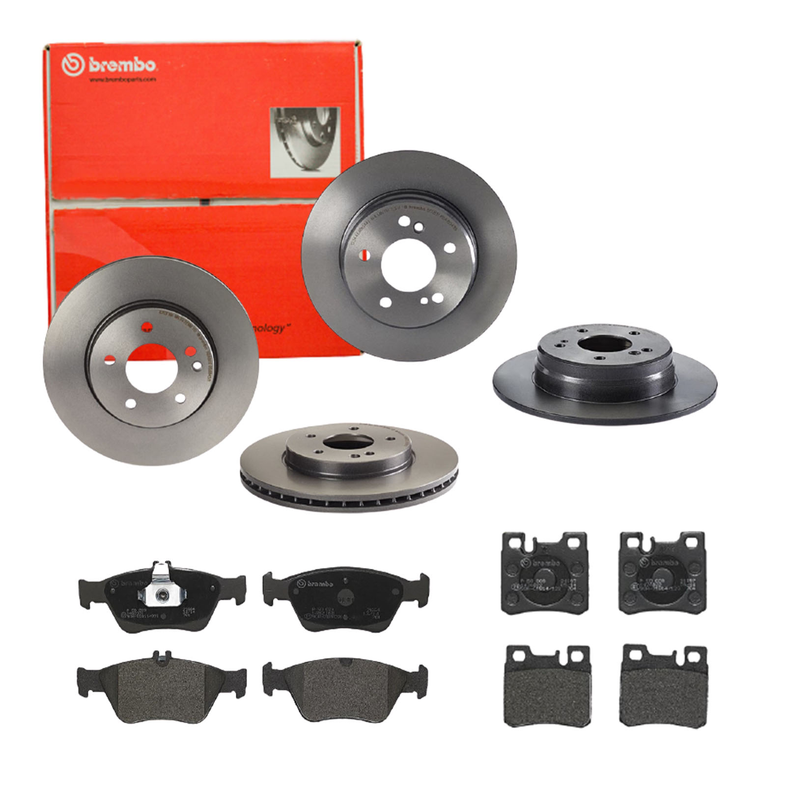 BREMBO Bremsensatz, Scheibenbremse sg00000e89 Hinterachse Voll 288mm 9mm für MERCEDES-BENZ CHRYSLER