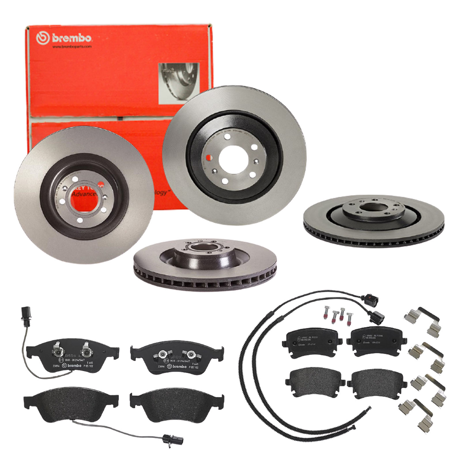 BREMBO Bremsensatz, Scheibenbremse sg00000e8h Vorderachse Innenbelüftet 335mm 34mm für SKODA VW AUDI BENTLEY