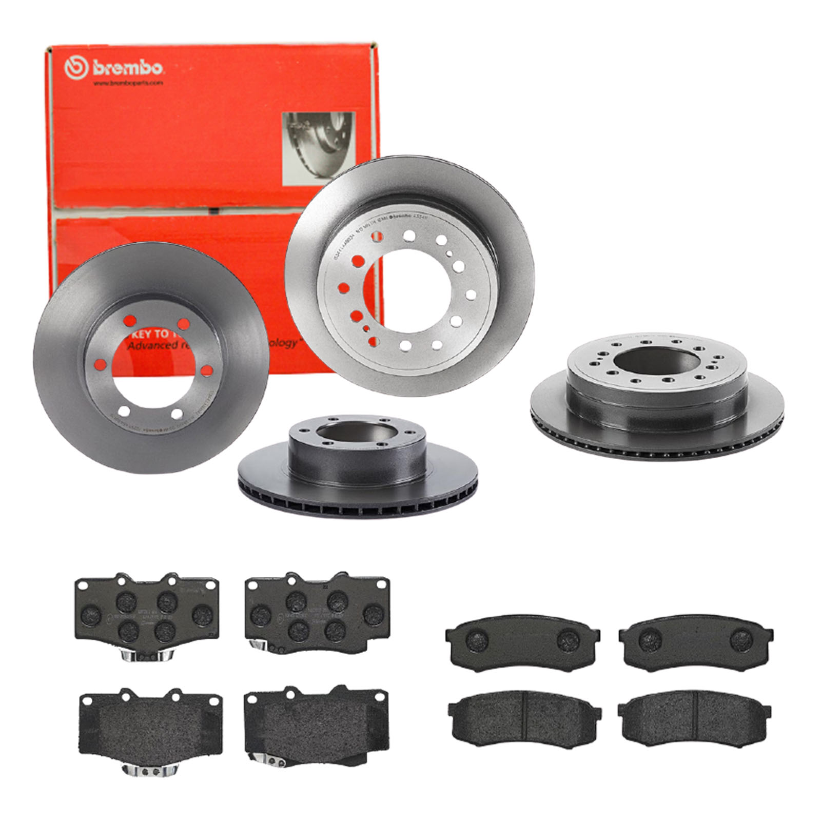 BREMBO Bremsensatz, Scheibenbremse sg00000e8l Hinterachse Innenbelüftet 319mm 18mm für GREAT WALL TOYOTA SEAT AUDI VW NISSAN MITSUBISHI DONGFENG