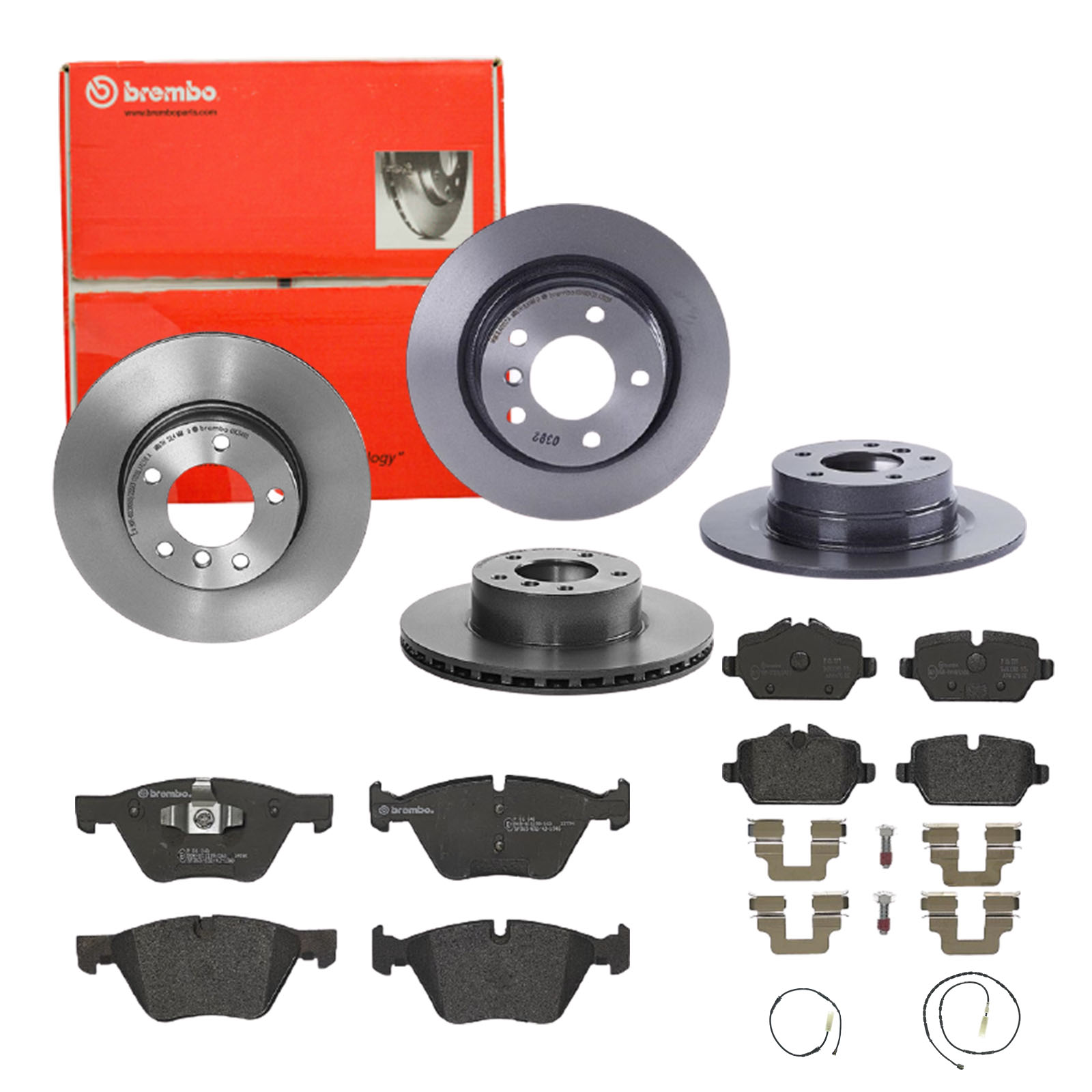 BREMBO Bremsensatz, Scheibenbremse sg00000e8v Hinterachse Voll 300mm 10mm für BMW BMW (BRILLIANCE)