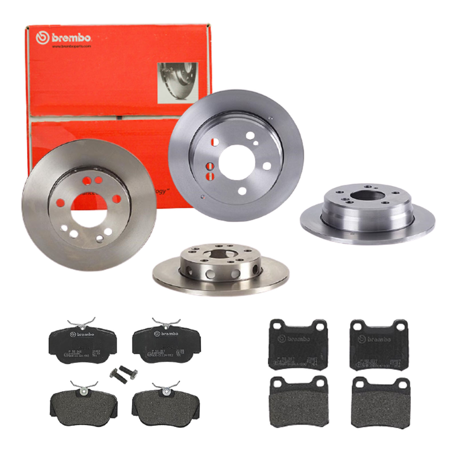 BREMBO Bremsensatz, Scheibenbremse sg00000e8x Hinterachse Voll 262mm 11mm für MERCEDES-BENZ