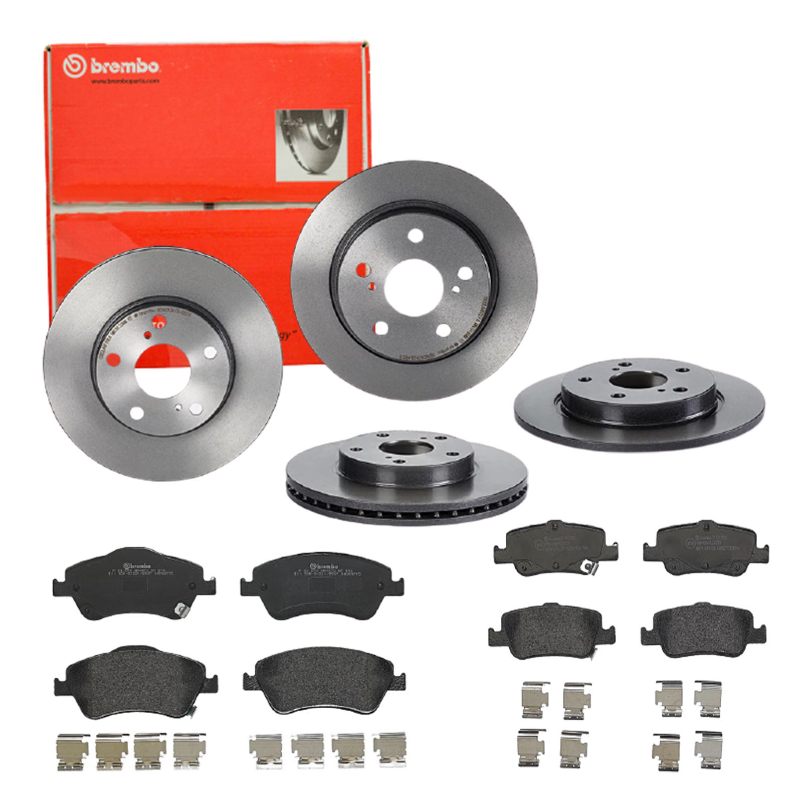 BREMBO Bremsensatz, Scheibenbremse sg00000e91 Hinterachse Voll 270mm 10mm für TOYOTA