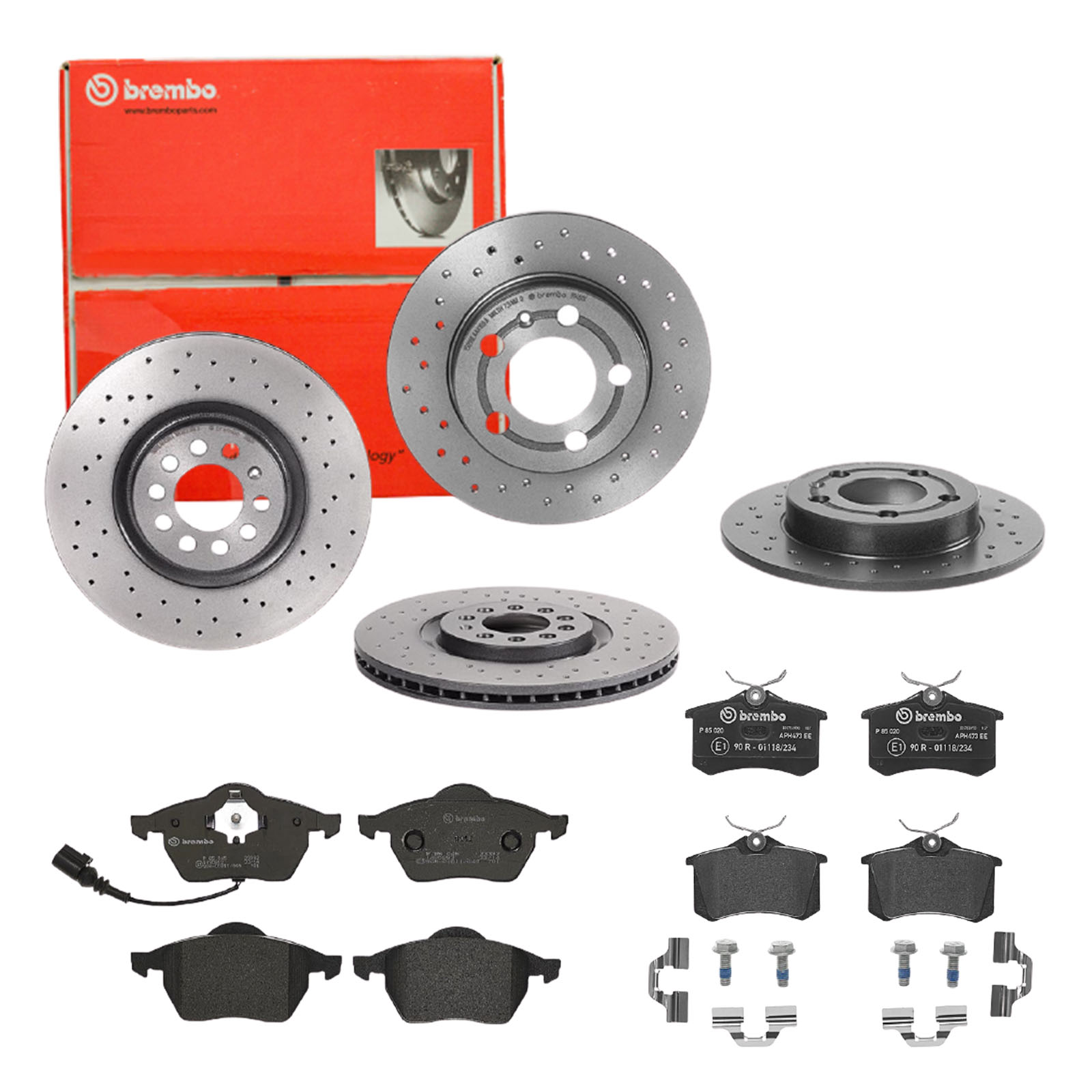 BREMBO Bremsensatz, Scheibenbremse sg00000e94 Hinterachse Gelocht 239mm 25mm für CITROËN PEUGEOT FORD MG (SAIC) ROEWE (SAIC) LANCIA ZHONGHUA (BRILLIAN
