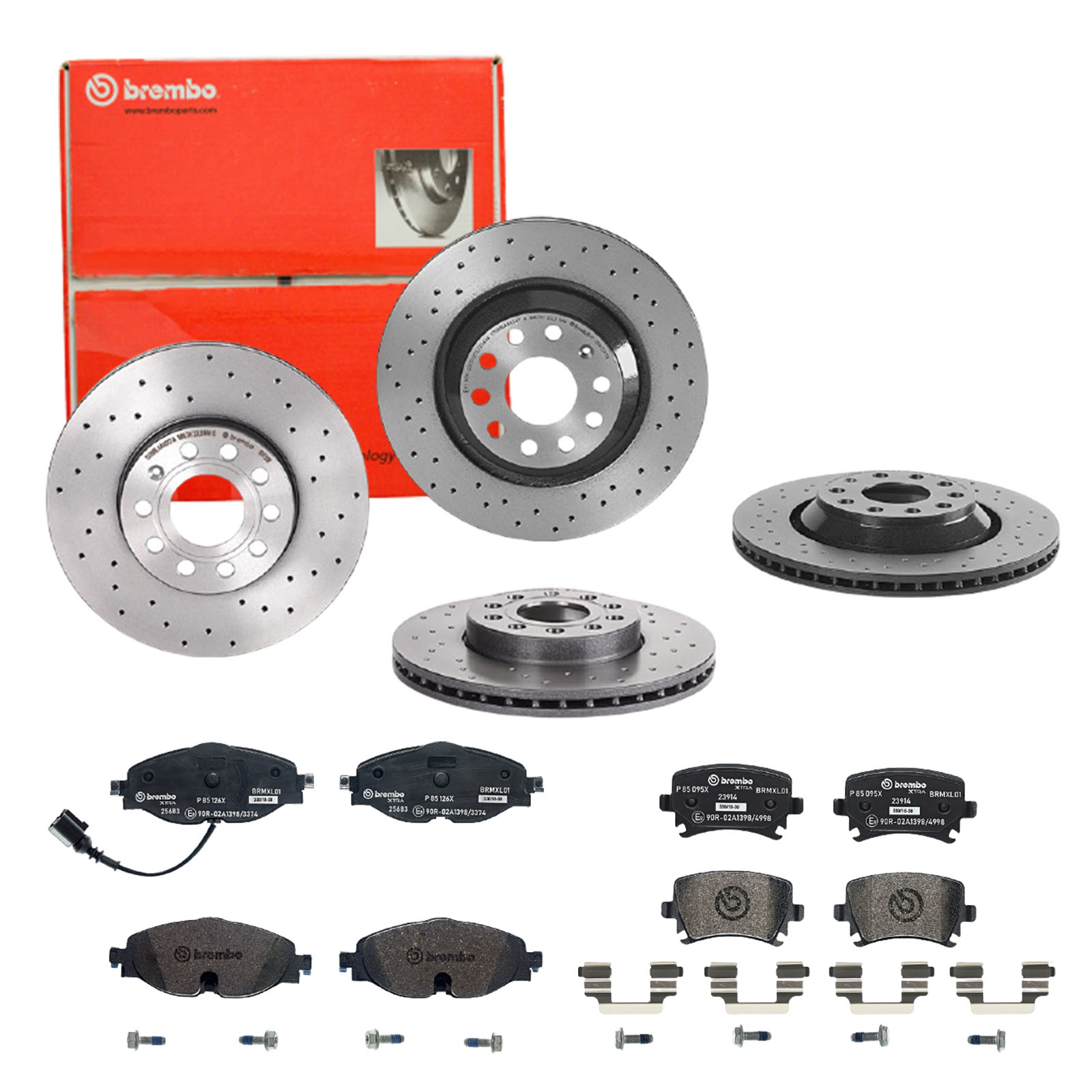 BREMBO Bremsensatz, Scheibenbremse sg00000e9b Vorderachse Gelocht/innenbel. 288mm 22mm für VW SKODA AUDI SKODA (SVW) AUDI (FAW) SEAT VW (FAW)