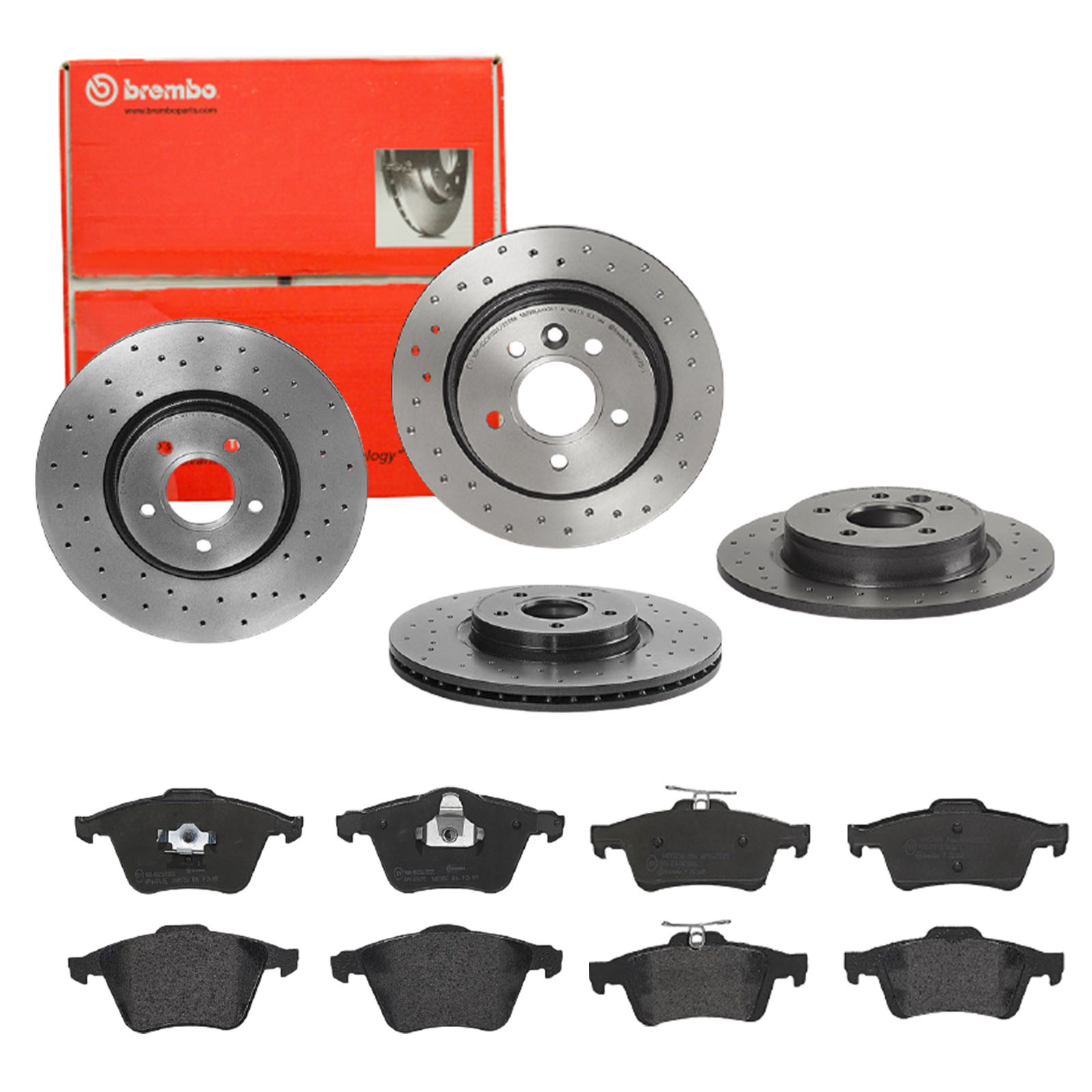 BREMBO Bremsensatz, Scheibenbremse sg00000e9f Hinterachse Voll 280mm 25mm für VOLVO FORD FORD (CHANGAN) SAAB FORD USA NISSAN MAZDA