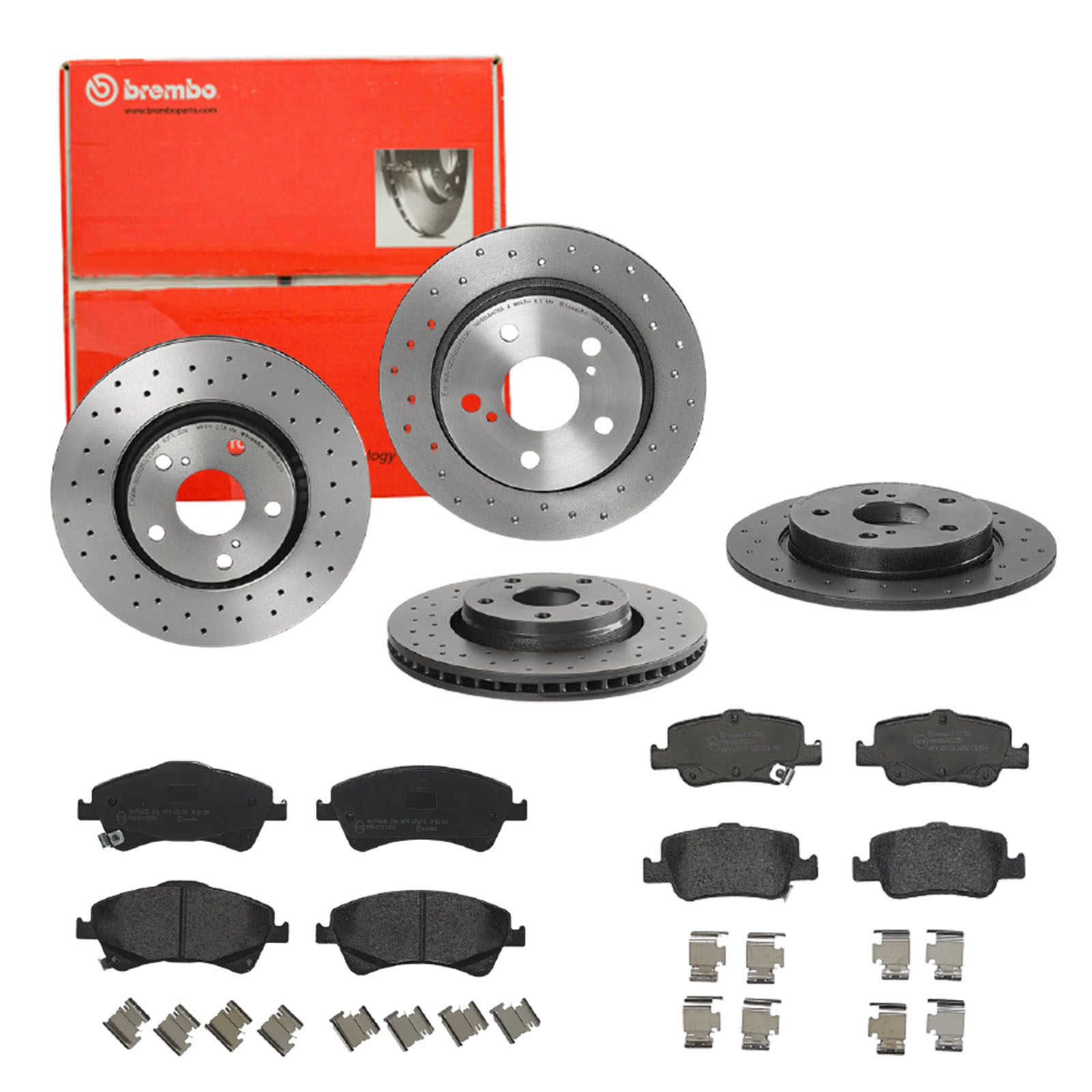 BREMBO Bremsensatz, Scheibenbremse sg00000e9j Hinterachse Voll 270mm 26mm für TOYOTA