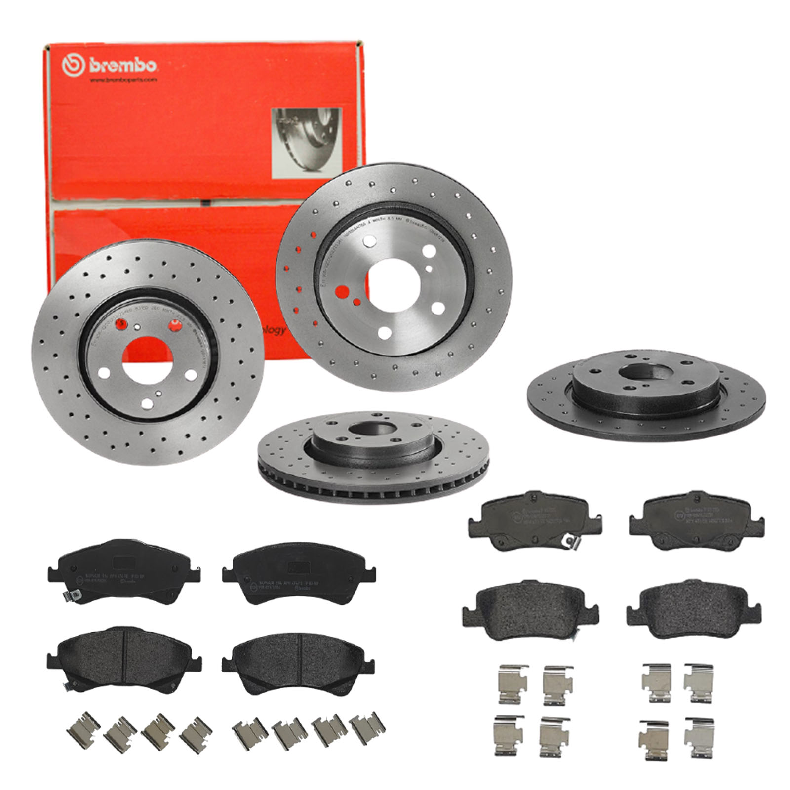 BREMBO Bremsensatz, Scheibenbremse sg00000e9t Hinterachse Voll 270mm 10mm für TOYOTA