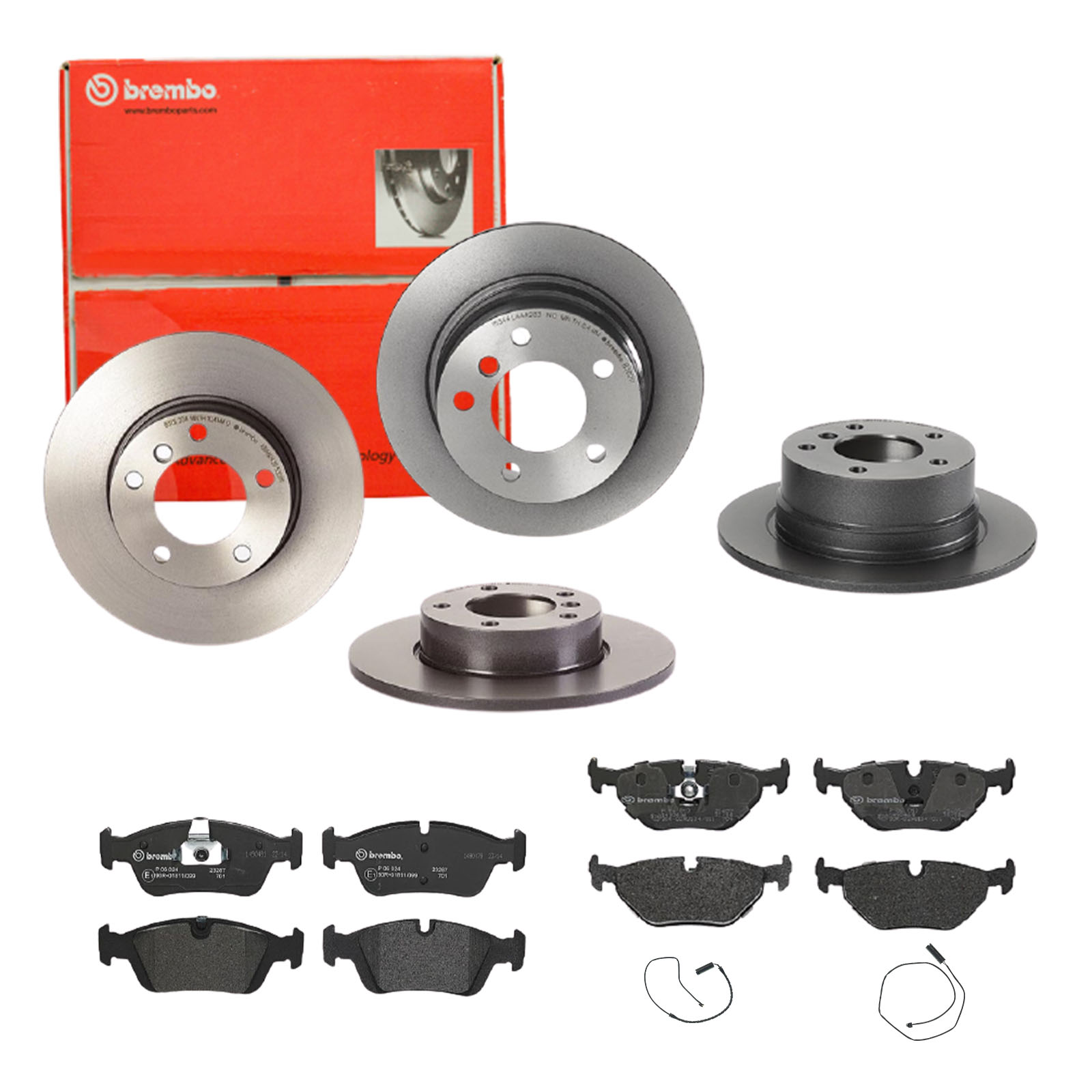 BREMBO Bremsensatz, Scheibenbremse sg00000e9w Vorderachse Voll 272mm 12mm für BMW