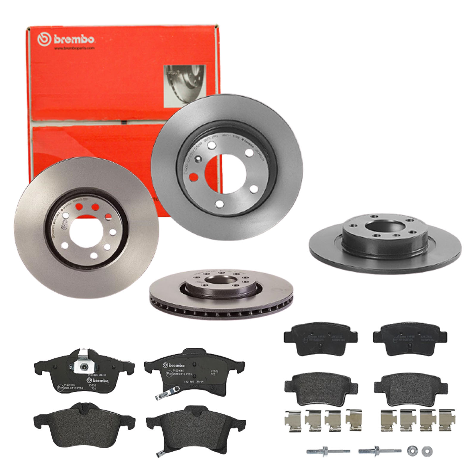 BREMBO Bremsensatz, Scheibenbremse sg00000ea1 Hinterachse Innenbelüftet 264mm 25mm für OPEL VAUXHALL SAAB GENERAL MOTORS FIAT SATURN AC