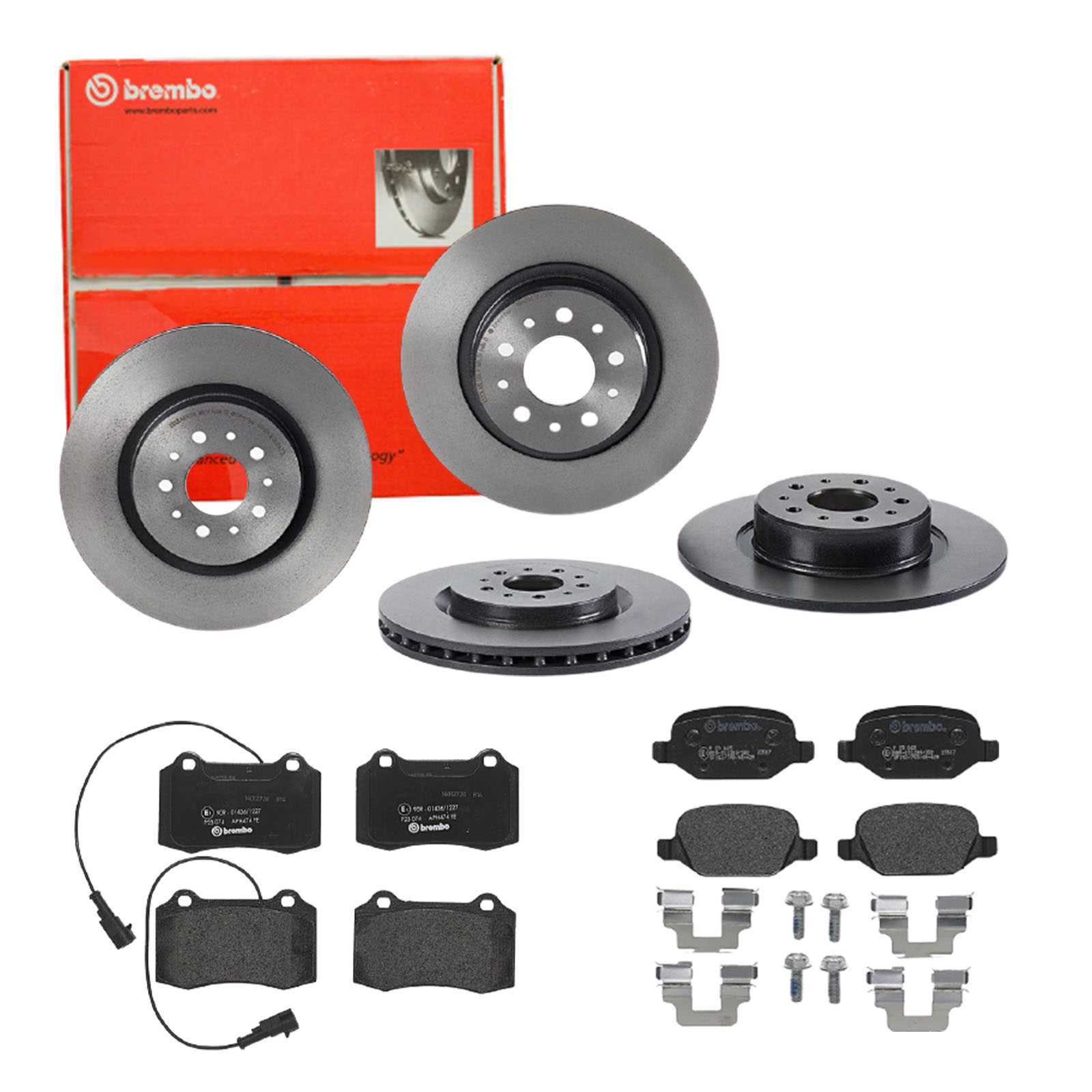 BREMBO Bremsensatz, Scheibenbremse sg00000ea9 Hinterachse Voll 276mm 10mm für ALFA ROMEO LANCIA FIAT