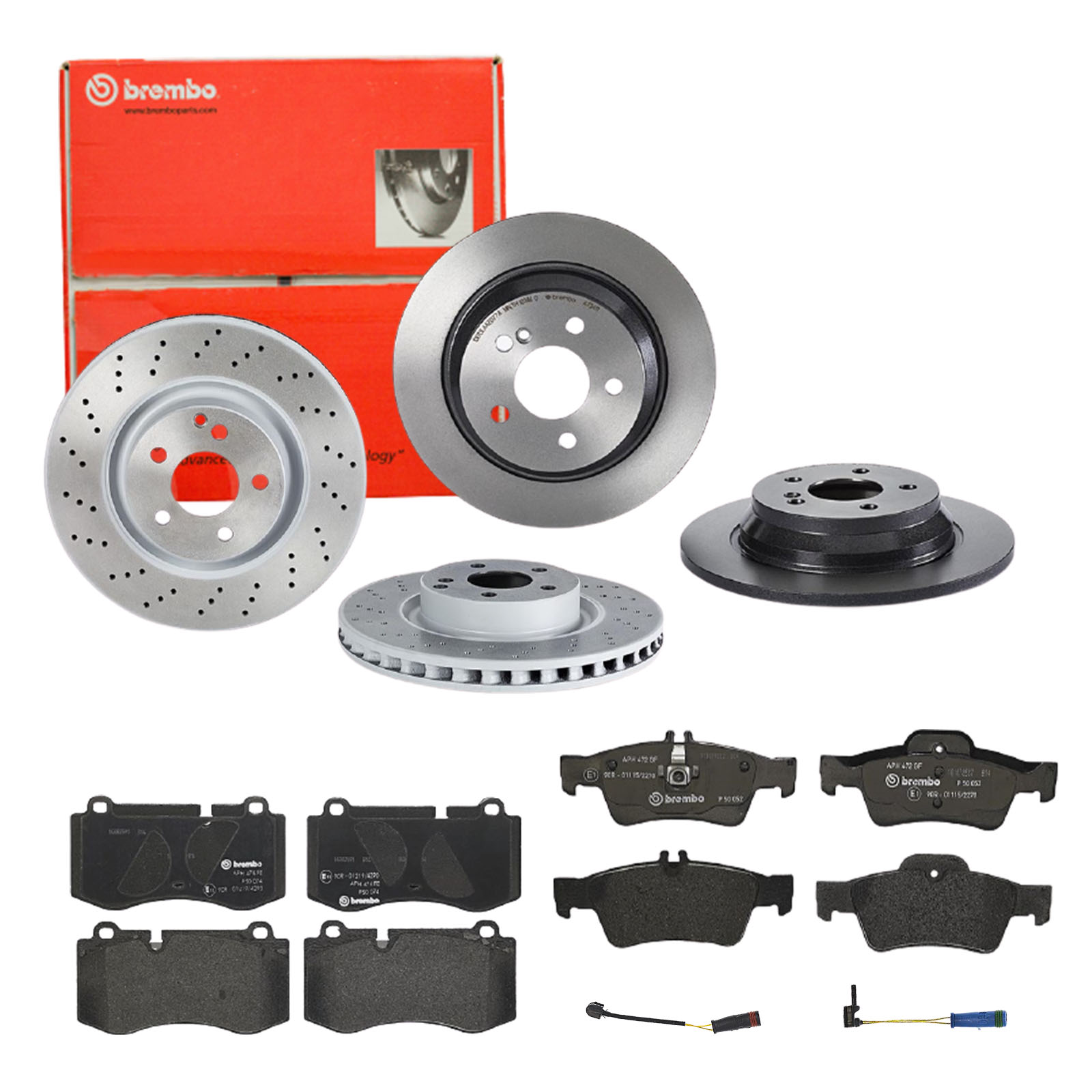 BREMBO sg00000eaf Vorderachse Gelocht/innenbel. 335mm 12mm für MERCEDES-BENZ
