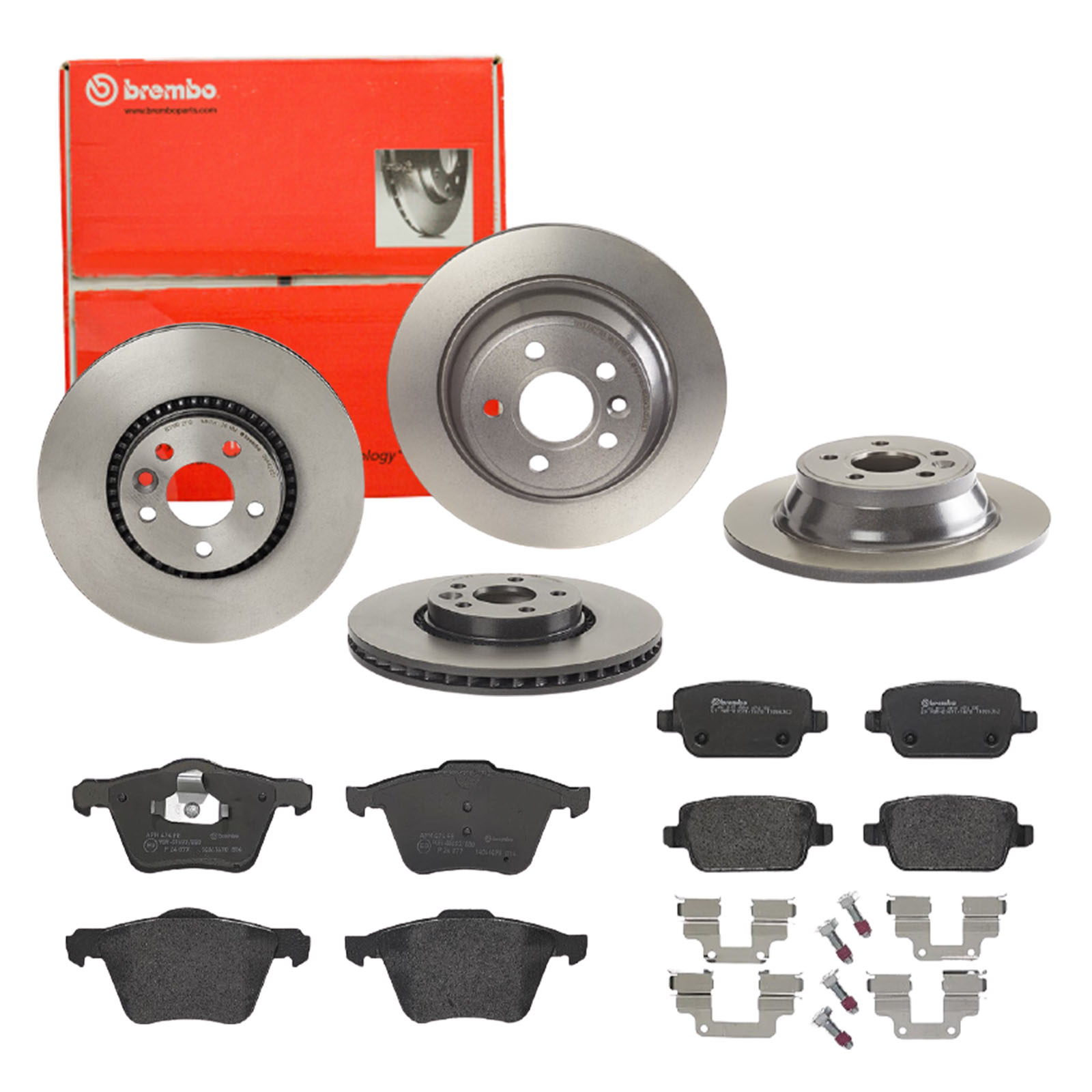 BREMBO Bremsensatz, Scheibenbremse sg00000eag Hinterachse Voll 316mm 12mm für FORD VOLVO LAND ROVER
