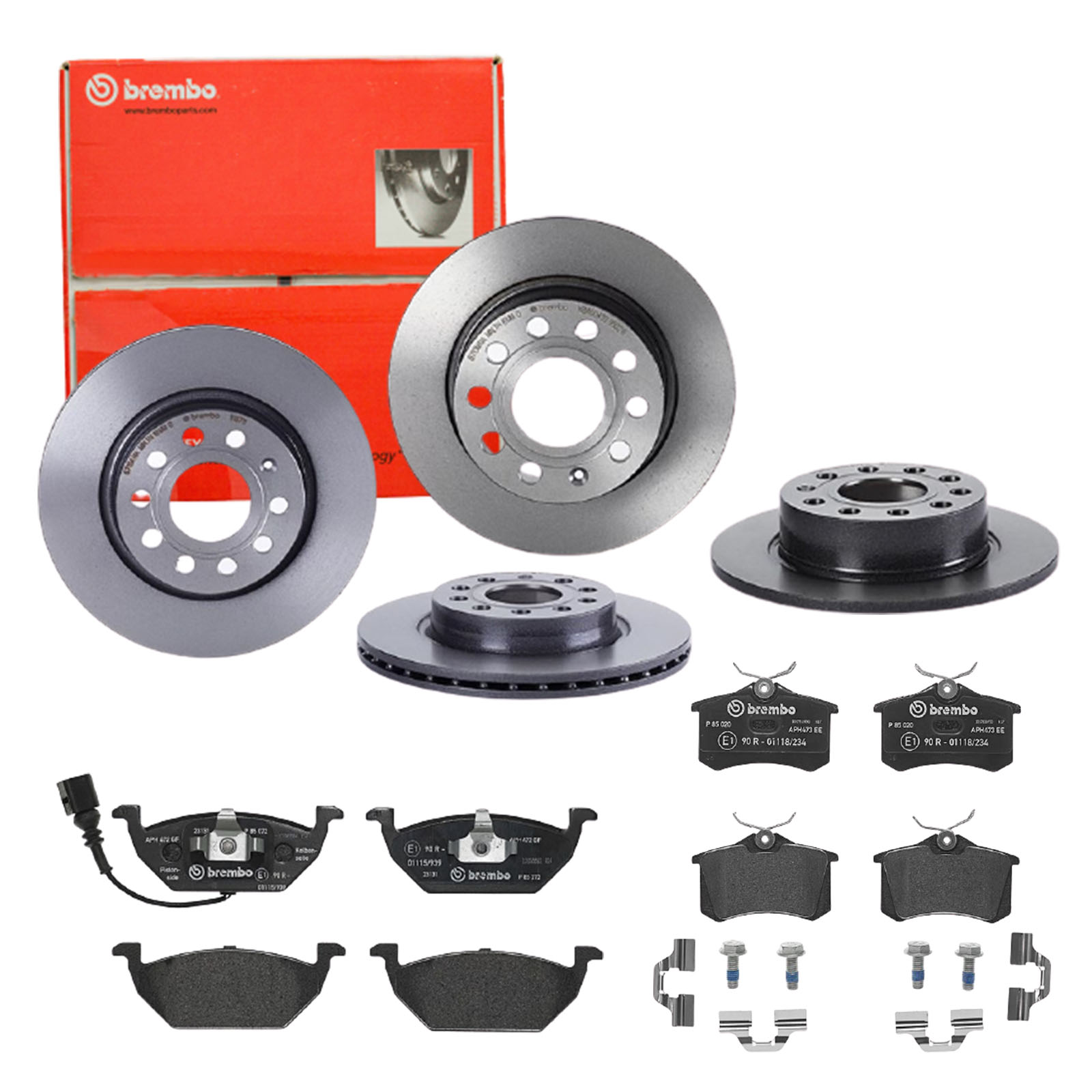 BREMBO Bremsensatz, Scheibenbremse sg00000eal Hinterachse Innenbelüftet 280mm 10mm für PEUGEOT CITROËN FORD ROEWE (SAIC) FIAT ZHONGHUA (BRILLIANCE) DS