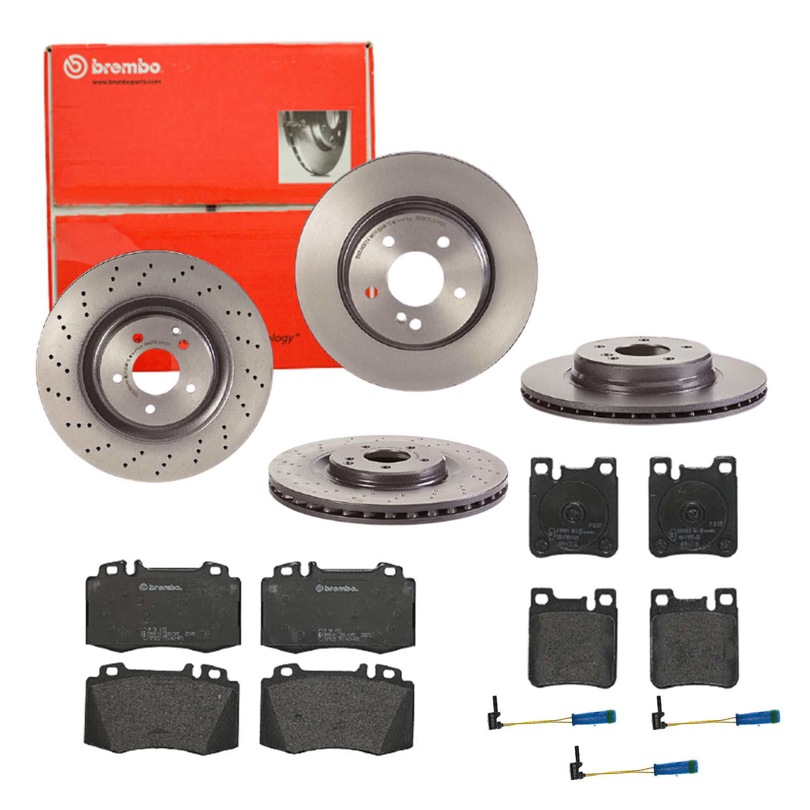 BREMBO Bremsensatz, Scheibenbremse sg00000eay Hinterachse Innenbelüftet 345mm 22mm für MERCEDES-BENZ CHRYSLER