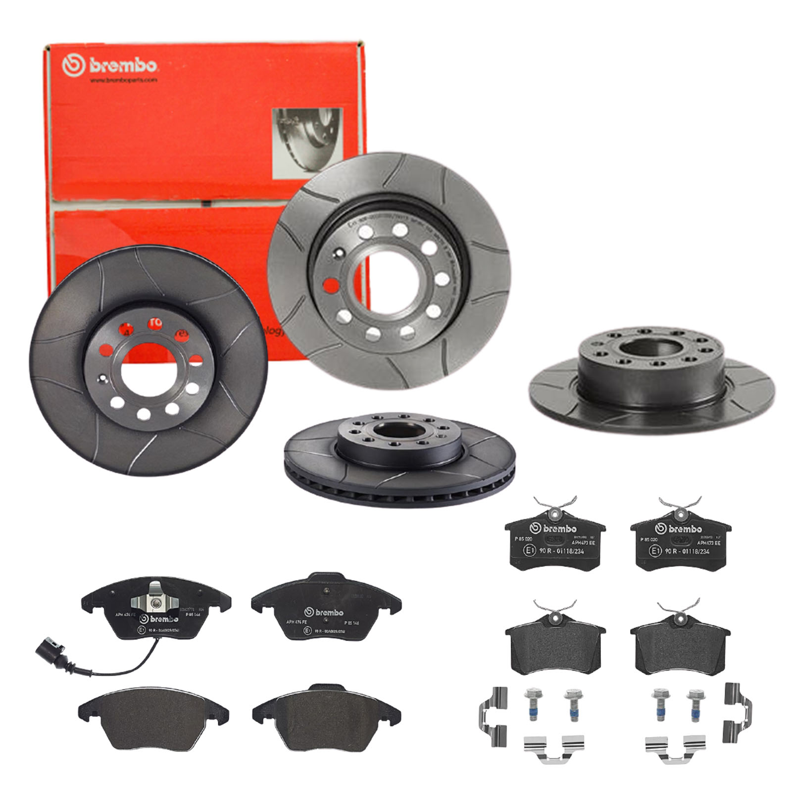 BREMBO Bremsensatz, Scheibenbremse sg00000eb3 Vorderachse Geschlitzt 253mm 25mm für CITROËN FORD ROEWE (SAIC) FIAT ZHONGHUA (BRILLIANCE) PEUGEOT DS VW