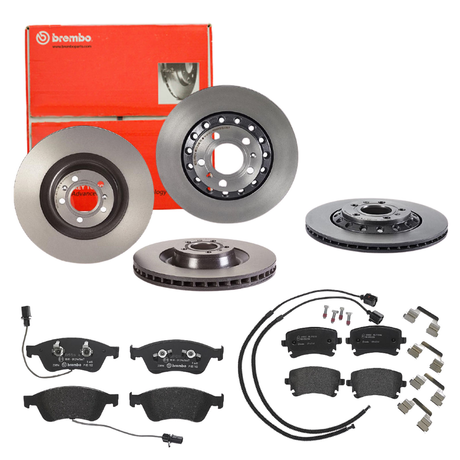 BREMBO Bremsensatz, Scheibenbremse sg00000eba Vorderachse Innenbelüftet 310mm 34mm für SEAT VW AUDI SKODA