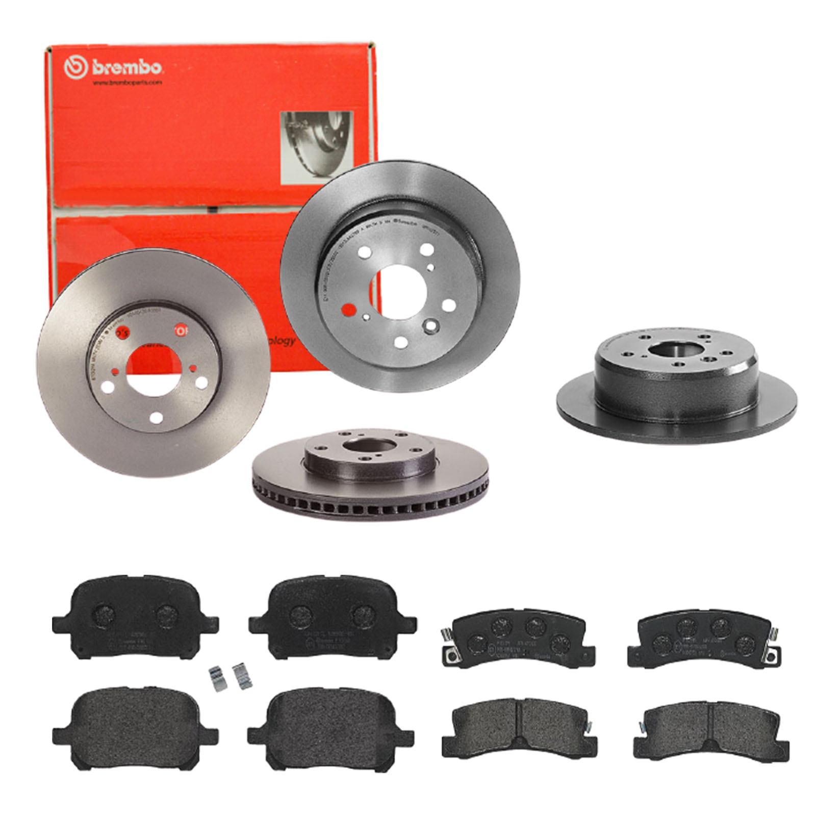 BREMBO Bremsensatz, Scheibenbremse sg00000ebf Hinterachse Voll 269mm 28mm für TOYOTA LEXUS DAIHATSU NISSAN