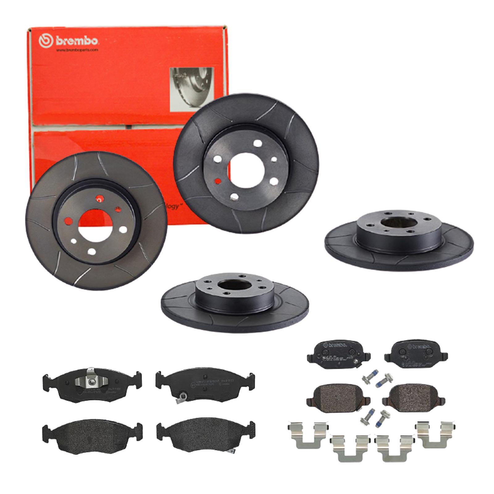 BREMBO Bremsensatz, Scheibenbremse sg00000ebk Hinterachse Geschlitzt 240mm 11mm für FORD FIAT ZASTAVA LANCIA ABARTH ALFA ROMEO CHRYSLER