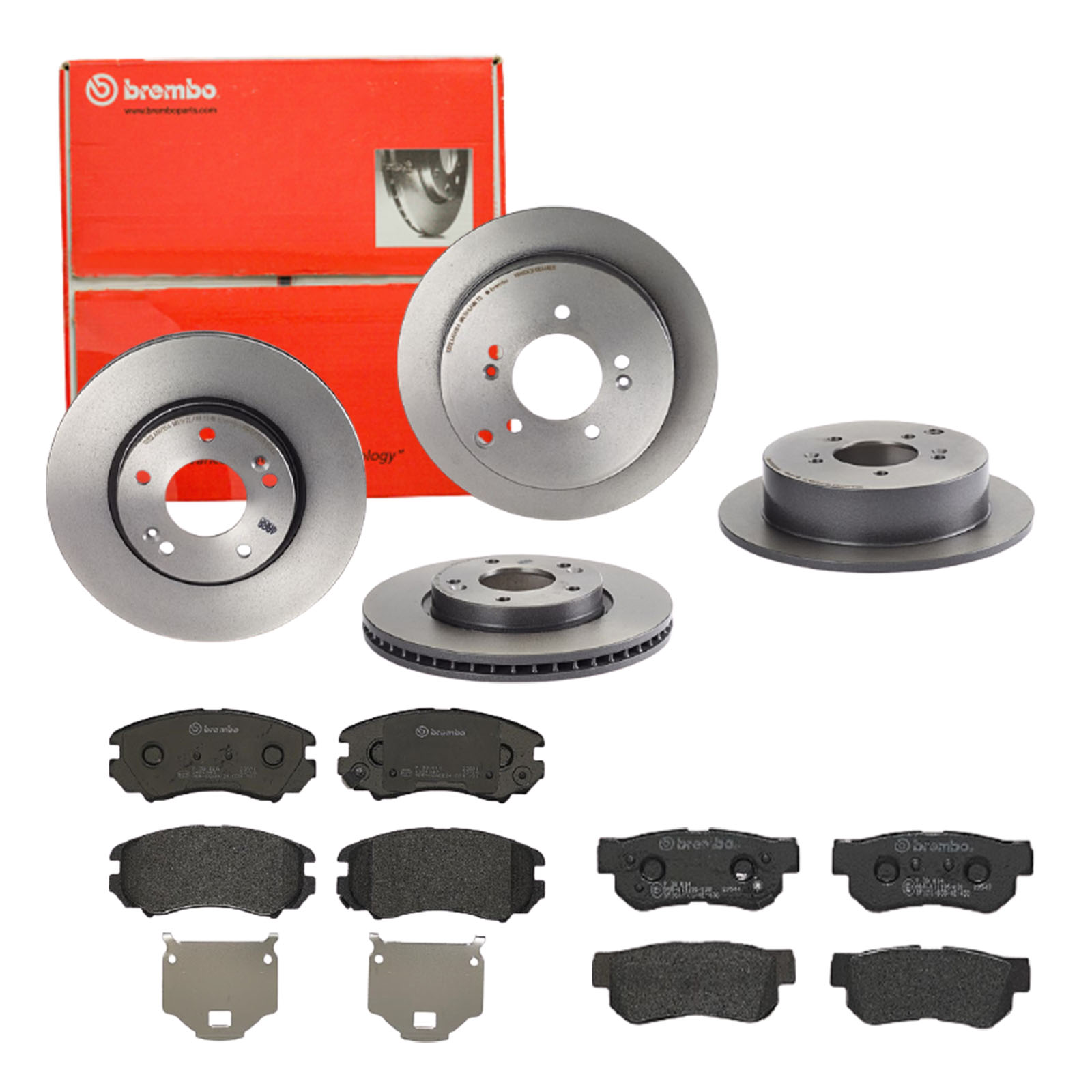 BREMBO Bremsensatz, Scheibenbremse sg00000ebv Hinterachse Innenbelüftet 284mm 26mm für CHEVROLET (SGM) KIA HYUNDAI FENGON KIA (DYK) HYUNDAI (BEIJING)