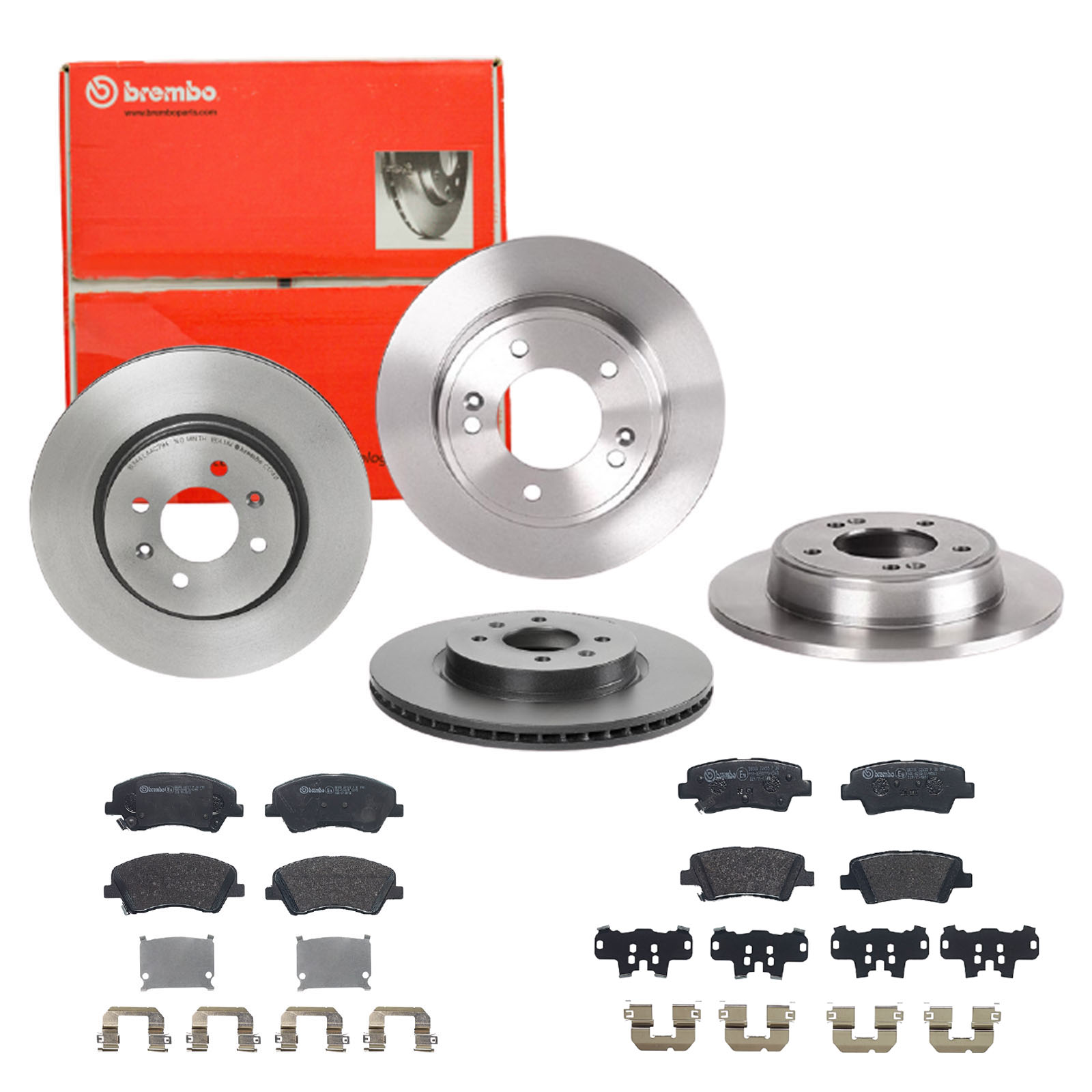 BREMBO Bremsensatz, Scheibenbremse sg00000ec5 Hinterachse Innenbelüftet 262mm 22mm für GEELY KIA HYUNDAI HYUNDAI (BEIJING) KIA (DYK)