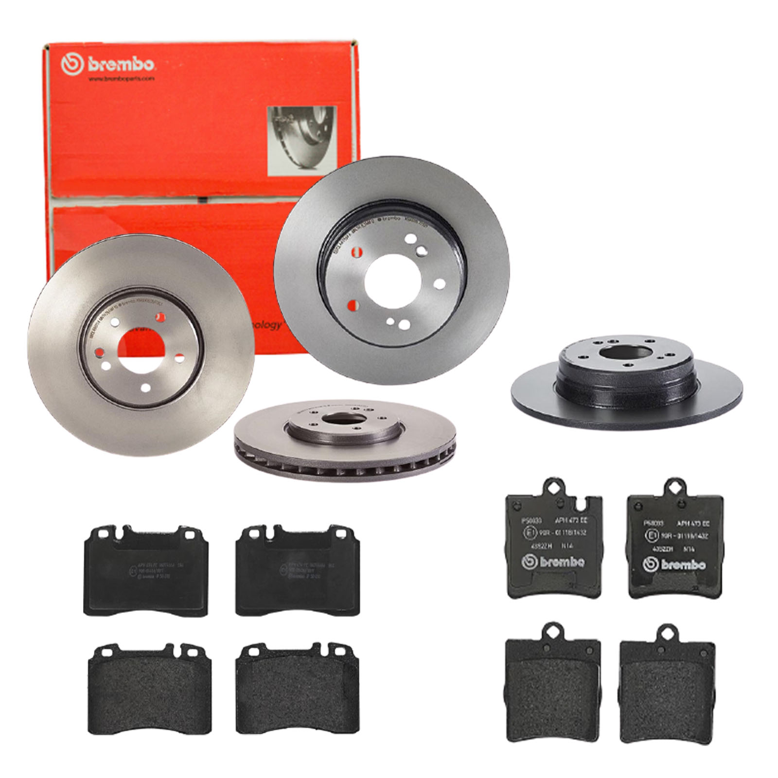 BREMBO Bremsensatz, Scheibenbremse sg00000ec6 Hinterachse Voll 290mm 10mm für MERCEDES-BENZ CHRYSLER