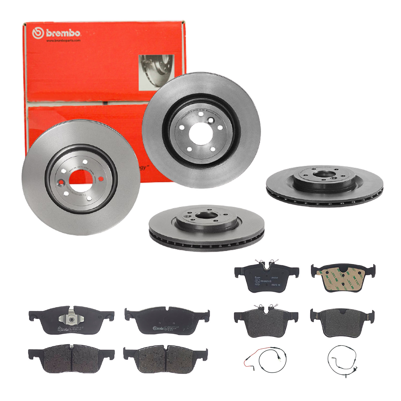 BREMBO Bremsensatz, Scheibenbremse sg00000ecf Vorderachse Innenbelüftet 325mm 30mm für VOLVO JAGUAR LAND ROVER