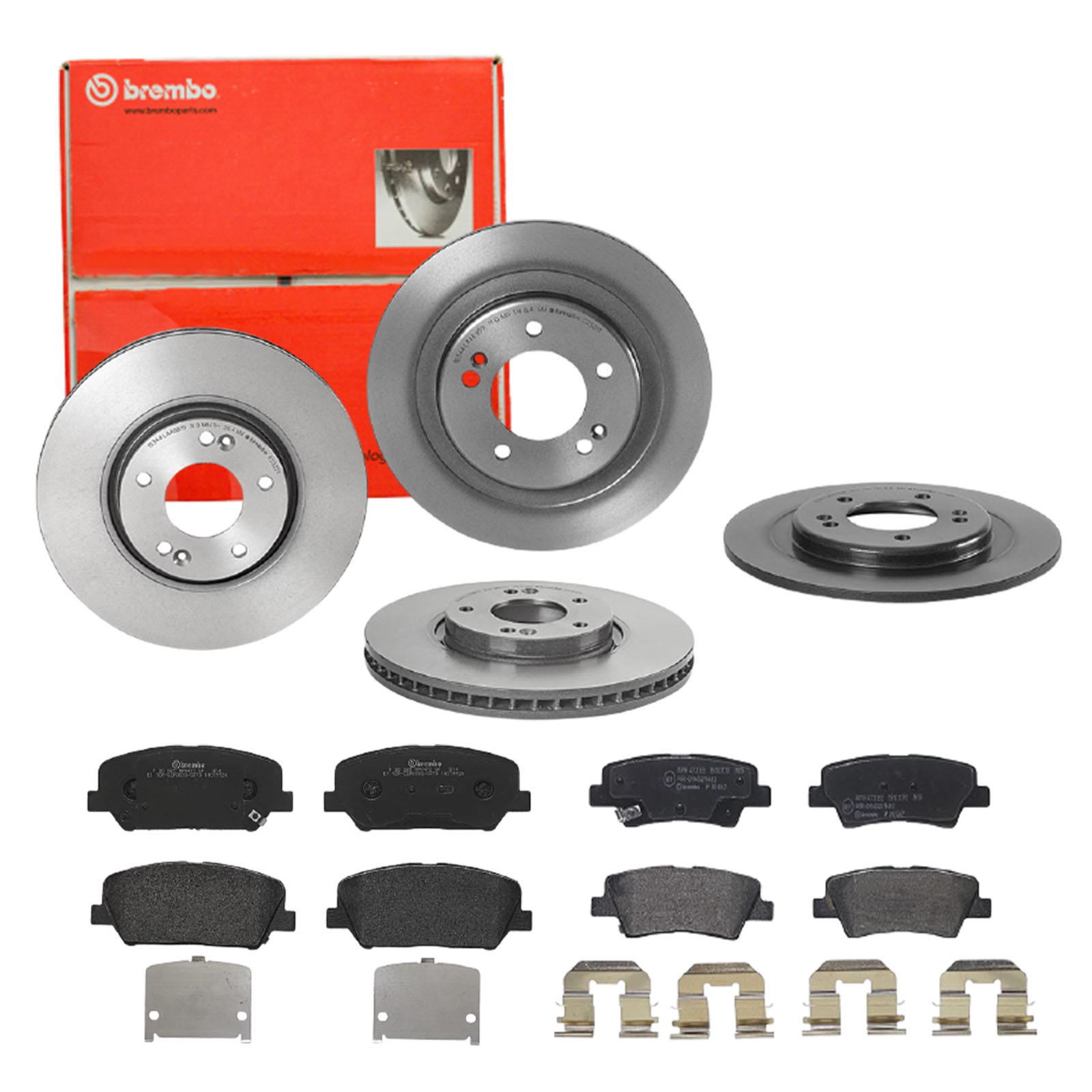BREMBO Bremsensatz, Scheibenbremse sg00000ecm Hinterachse Innenbelüftet 300mm 10mm für HYUNDAI KIA HYUNDAI (BEIJING) KIA (DYK) SSANGYONG