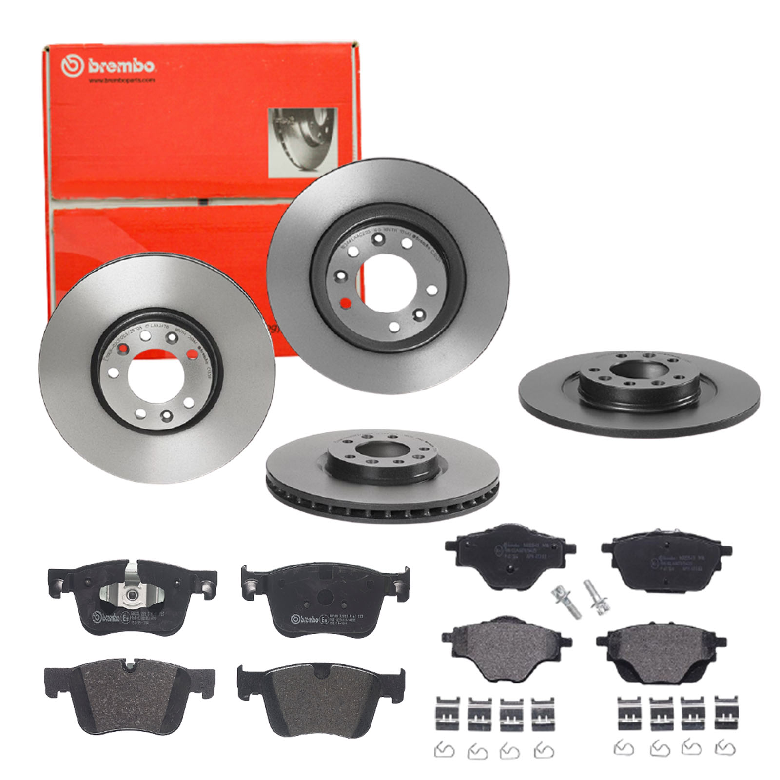 BREMBO Bremsensatz, Scheibenbremse sg00000ecr Hinterachse Innenbelüftet 304mm 12mm für CITROËN OPEL VAUXHALL PEUGEOT TOYOTA CITROËN (DF-PSA)