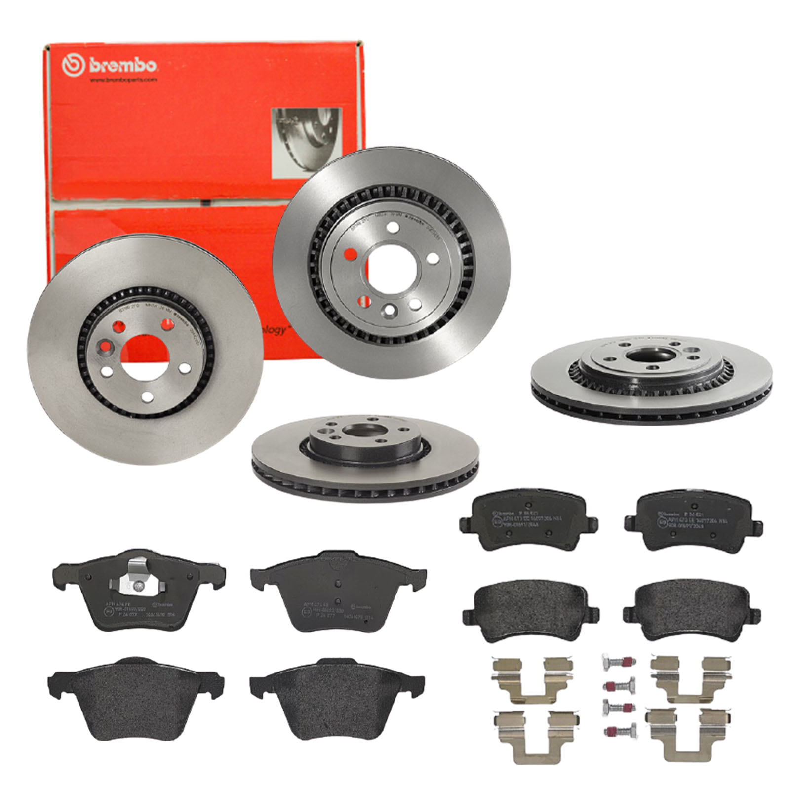 BREMBO Bremsensatz, Scheibenbremse sg00000ecu Hinterachse Innenbelüftet 302mm 28mm für FORD VOLVO LAND ROVER