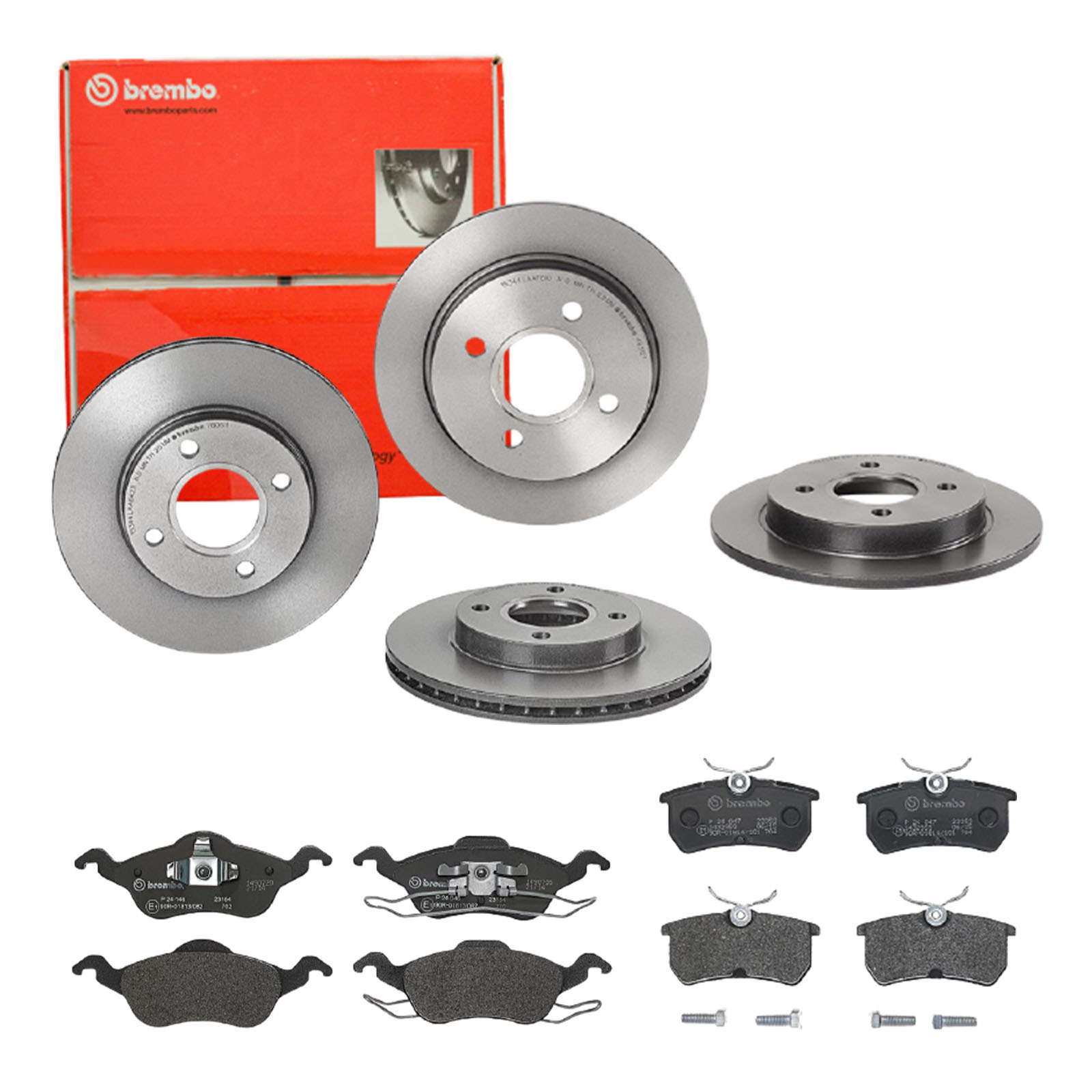 BREMBO Bremsensatz, Scheibenbremse sg00000ecw Hinterachse Innenbelüftet 258mm 22mm für FORD MAZDA FORD USA
