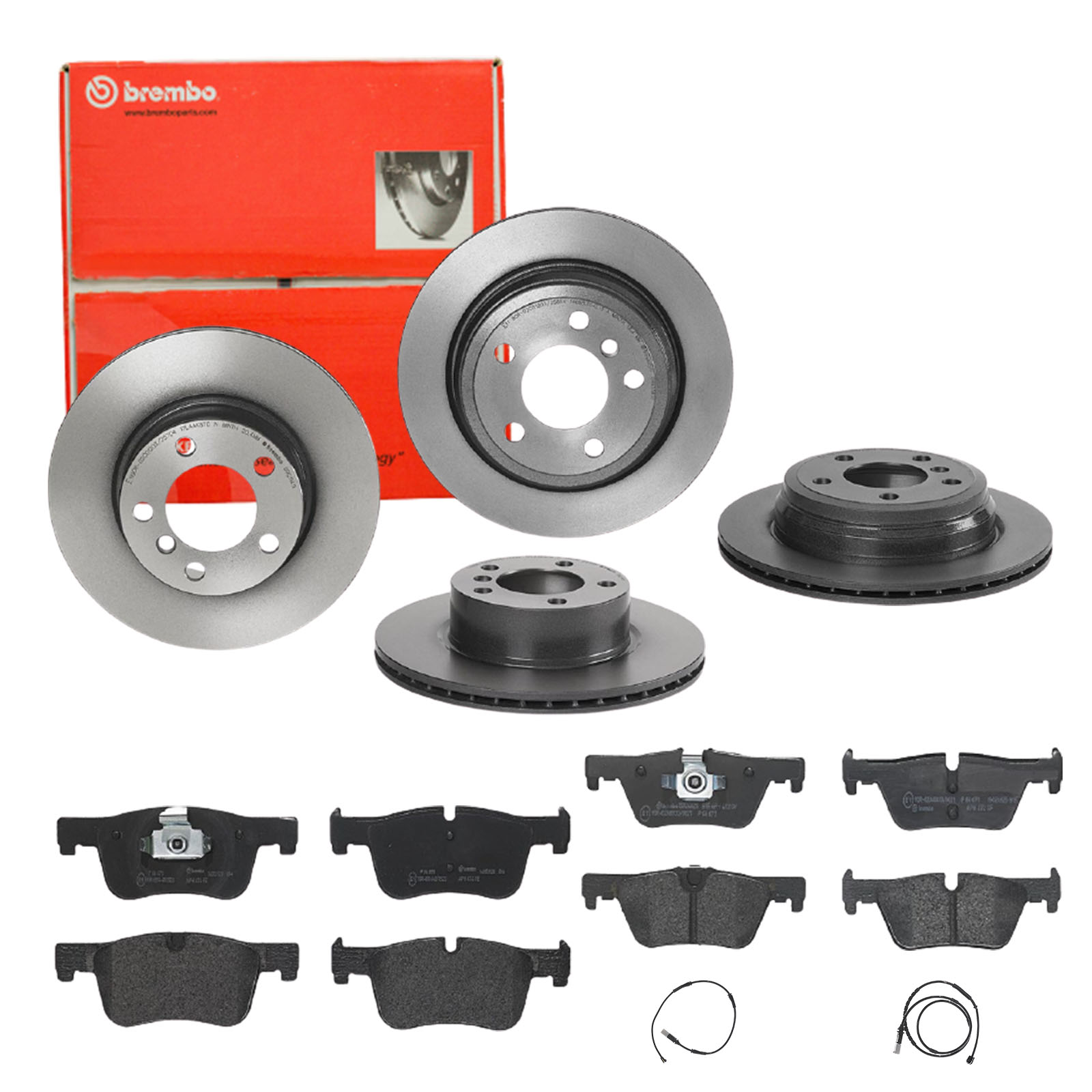 BREMBO Bremsensatz, Scheibenbremse sg00000ed5 Hinterachse Innenbelüftet 300mm 22mm für BMW