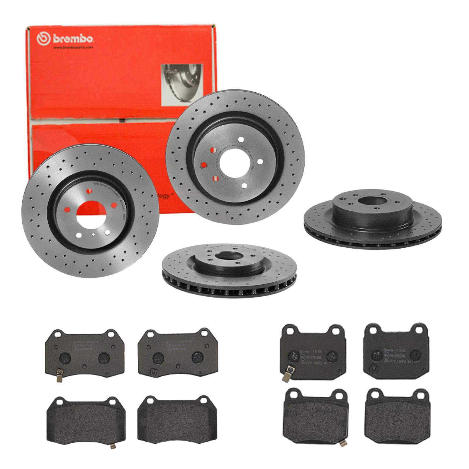 BREMBO Bremsensatz, Scheibenbremse sg00000ed7 Hinterachse Gelocht/innenbel. 322mm 30mm für MASERATI TOYOTA NISSAN SUBARU HONDA MITSUBISHI