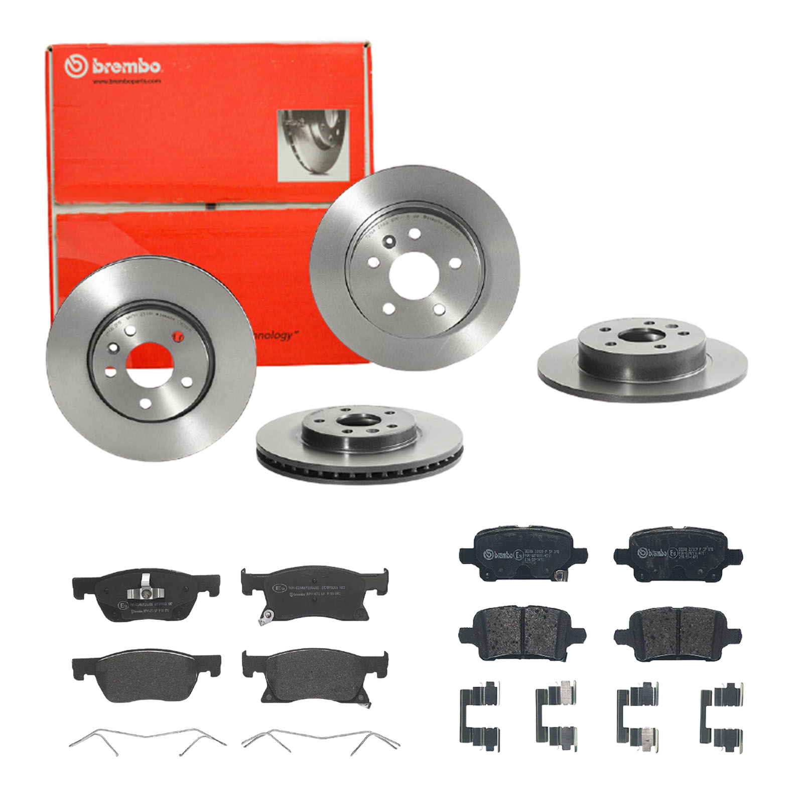 BREMBO Bremsensatz, Scheibenbremse sg00000edb Vorderachse Voll 264mm 10mm für CHEVROLET (SGM) OPEL BUICK (SGM) VAUXHALL CHEVROLET