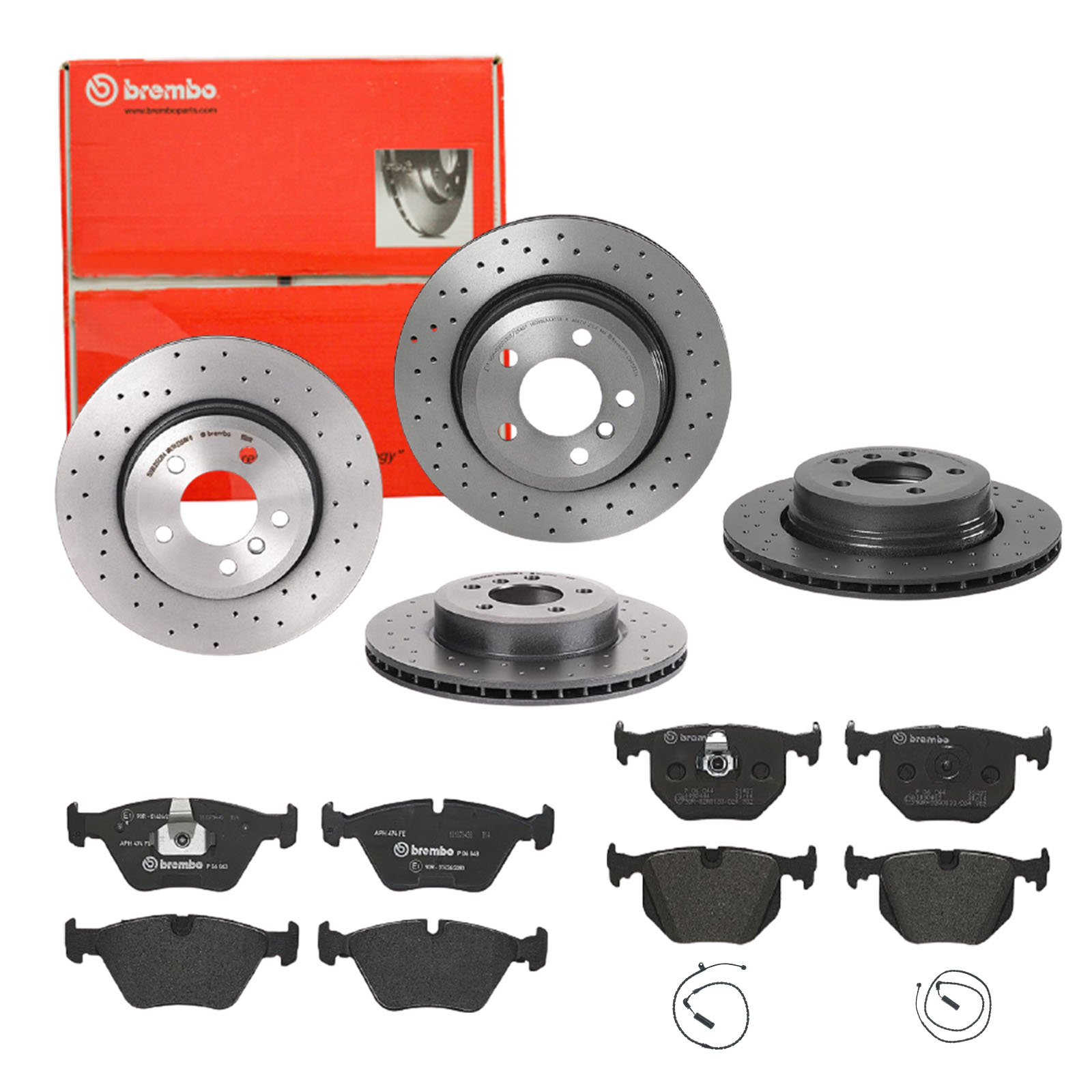 BREMBO Bremsensatz, Scheibenbremse sg00000edi Hinterachse Gelocht/innenbel. 325mm 25mm für BMW ROVER LAND ROVER