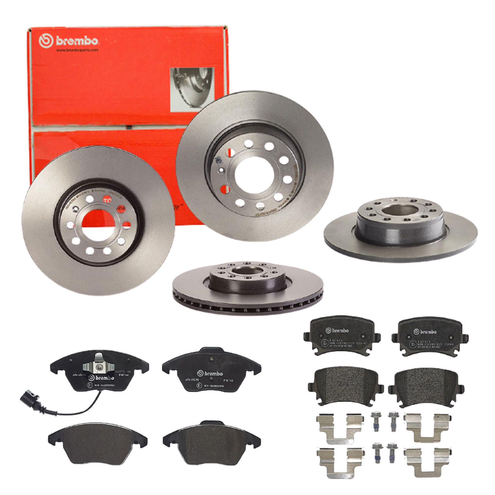 BREMBO Bremsensatz, Scheibenbremse sg00000edr Hinterachse Voll 312mm 25mm für VW SKODA SEAT VW (SVW) VW (FAW) AUDI JETTA AUDI (FAW) SKODA (SVW)