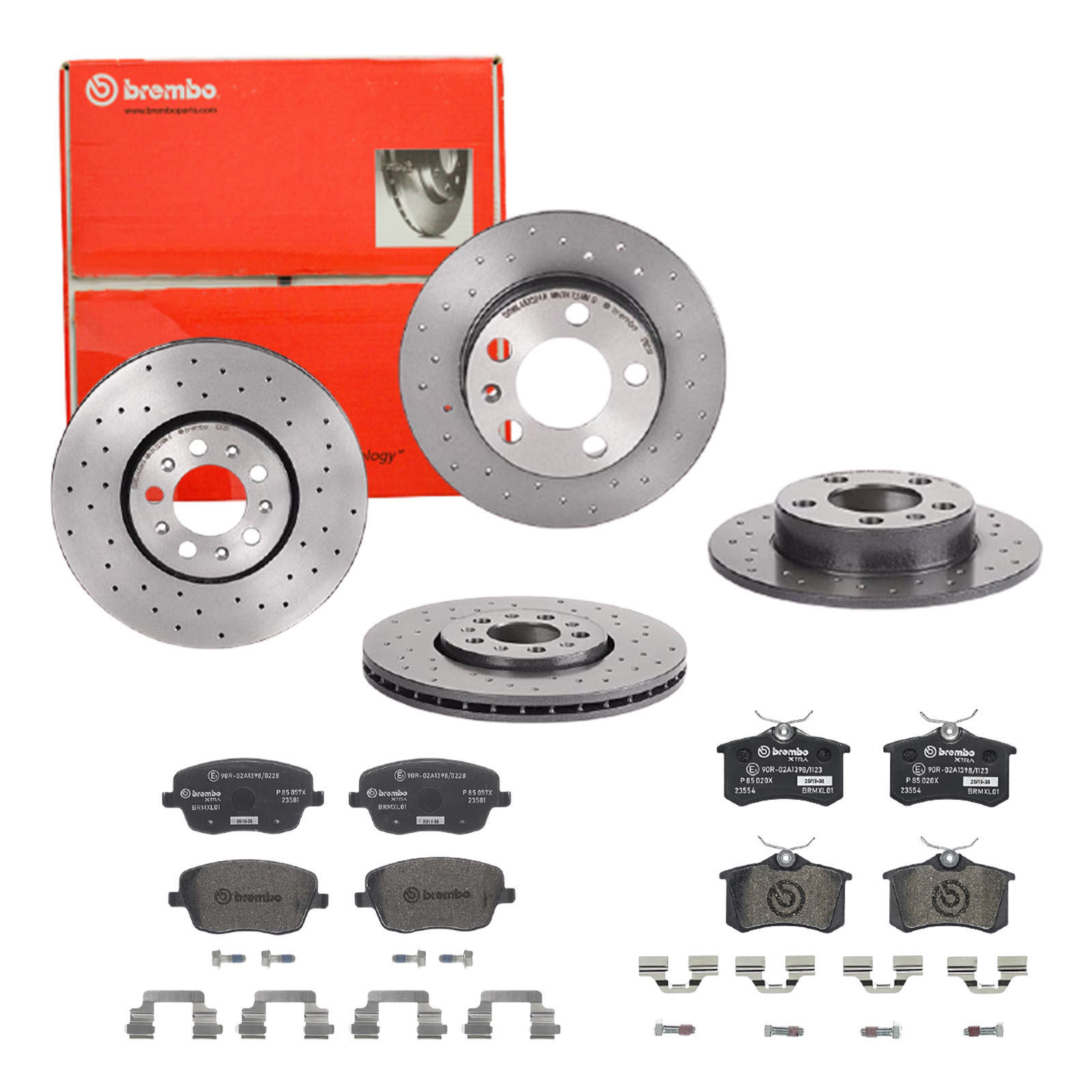 BREMBO Bremsensatz, Scheibenbremse sg00000eds Hinterachse Voll 230mm 25mm für PEUGEOT CITROËN FORD MG (SAIC) ROEWE (SAIC) FIAT ZHONGHUA (BRILLIANCE) D
