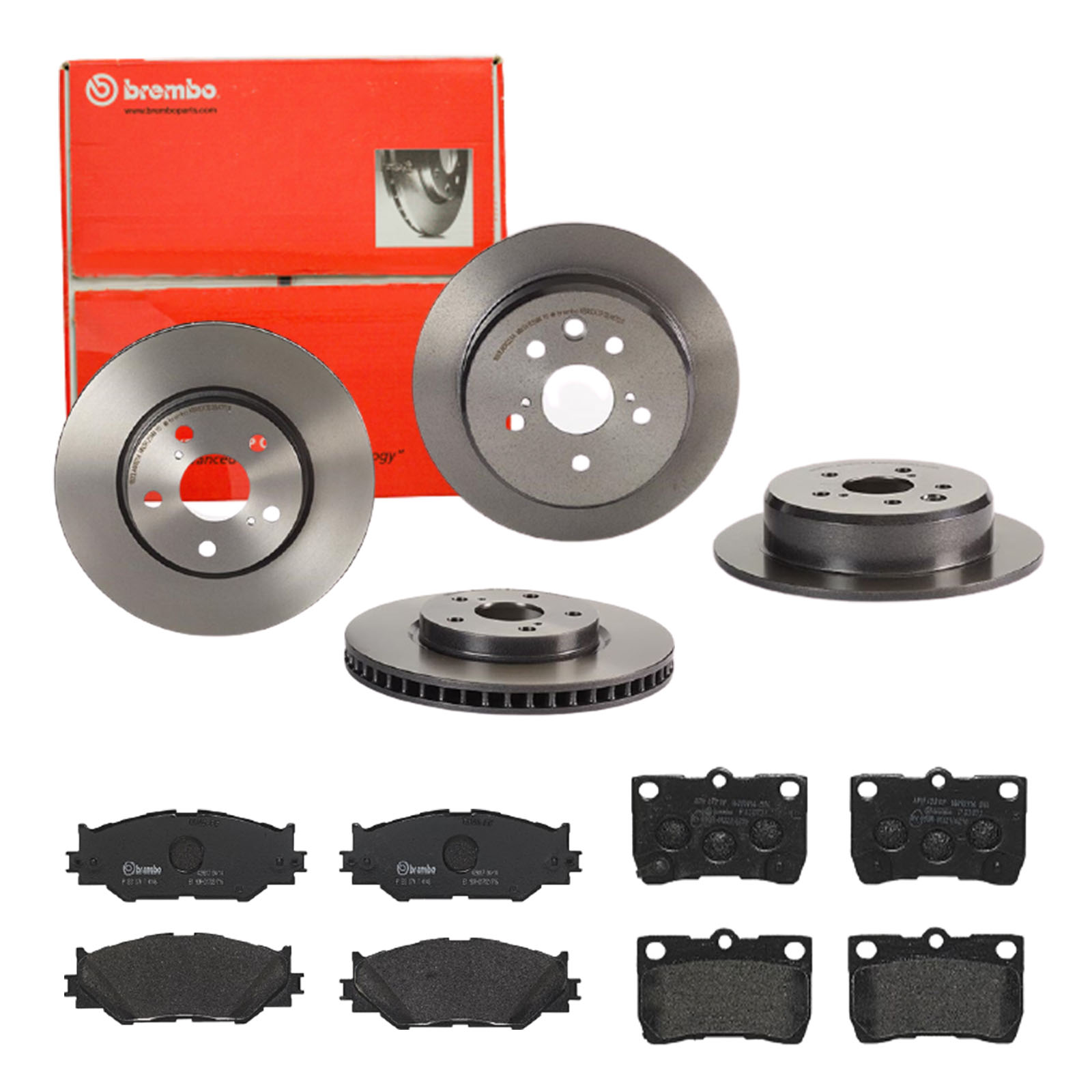 BREMBO Bremsensatz, Scheibenbremse sg00000edw Hinterachse Voll 291mm 28mm für LEXUS TOYOTA TOYOTA (FAW)