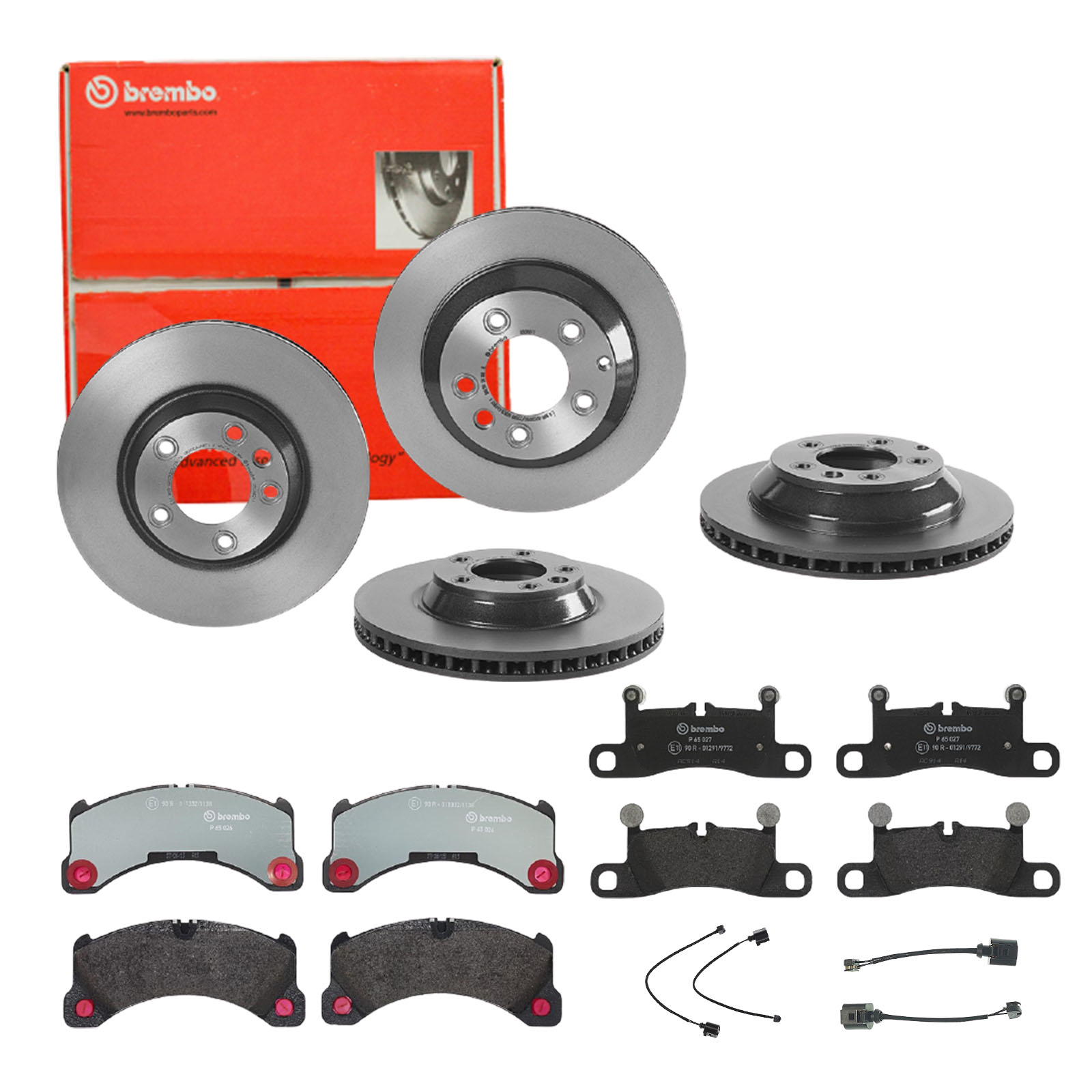 BREMBO Bremsensatz, Scheibenbremse sg00000ee0 Hinterachse Innenbelüftet 350mm 28mm für VW SEAT AUDI PORSCHE