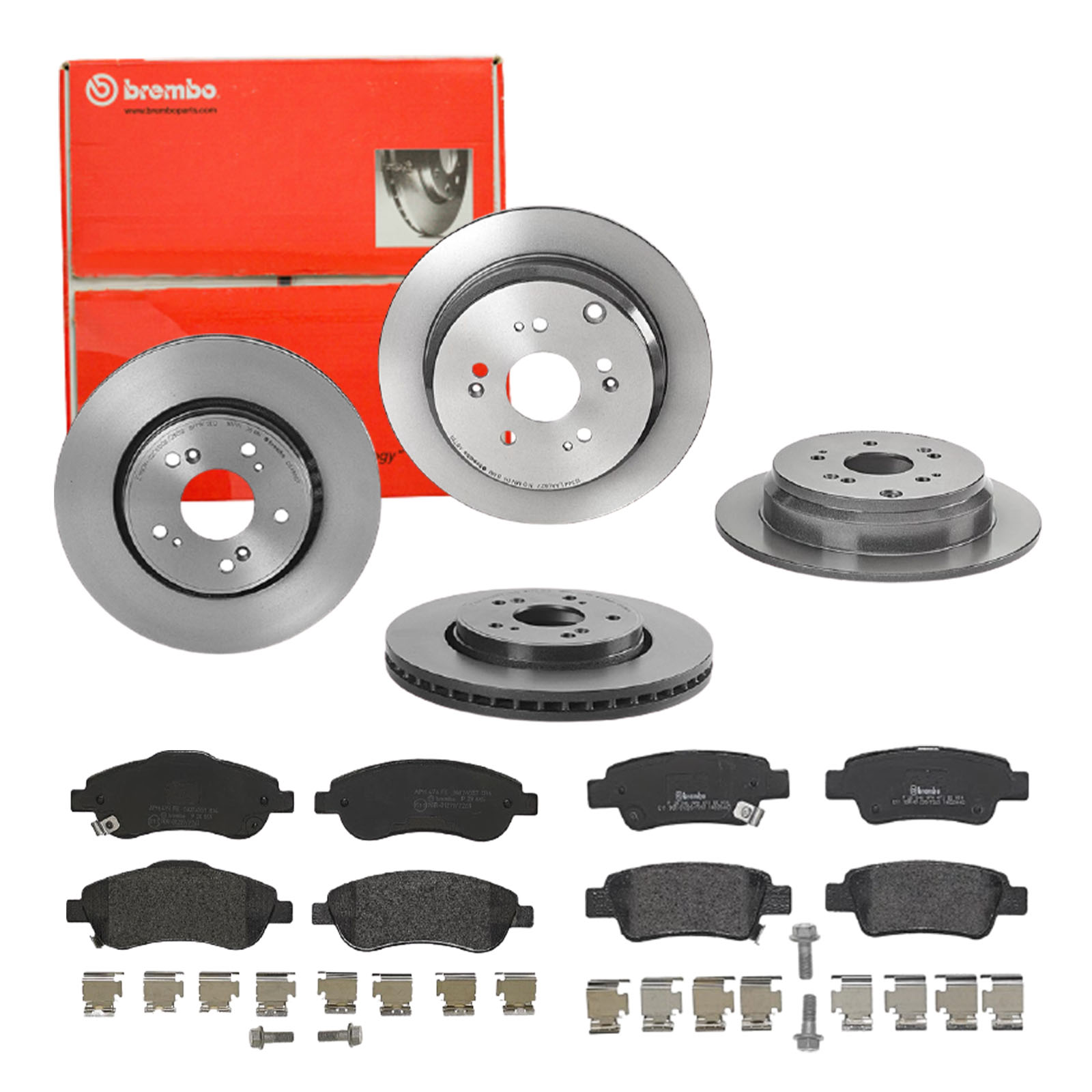 BREMBO Bremsensatz, Scheibenbremse sg00000ee3 Hinterachse Voll 302mm 28mm für HONDA