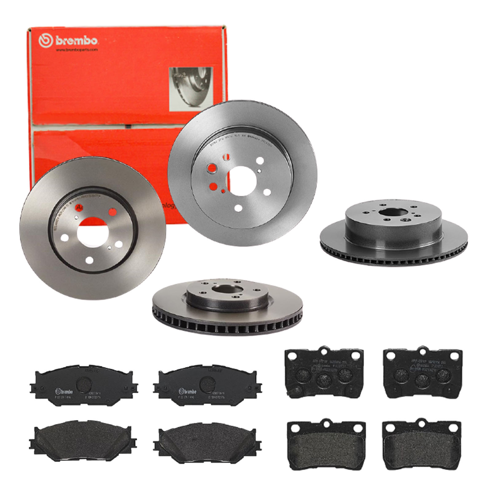 BREMBO Bremsensatz, Scheibenbremse sg00000ee5 Hinterachse Innenbelüftet 296mm 18mm für LEXUS TOYOTA TOYOTA (FAW)