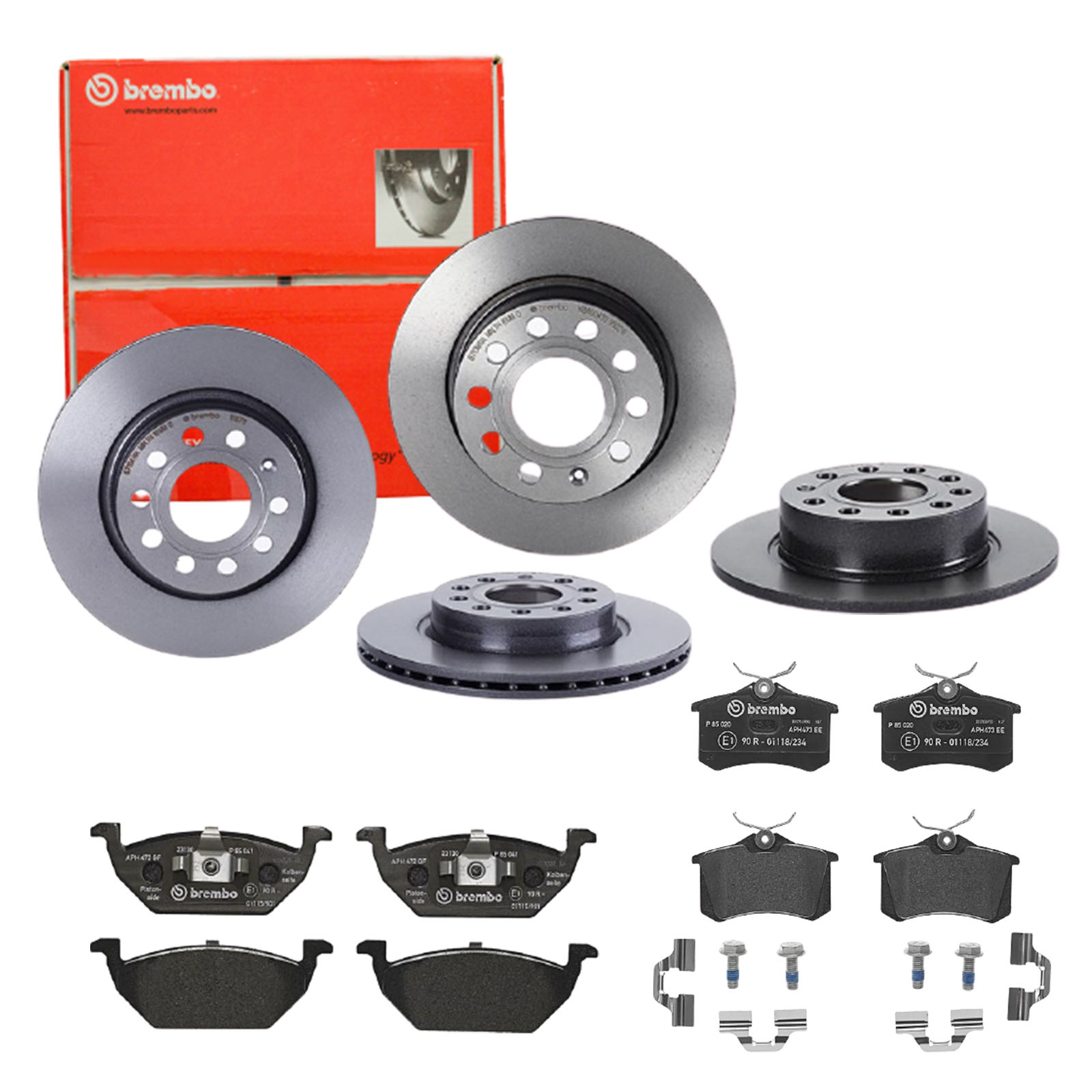 BREMBO Bremsensatz, Scheibenbremse sg00000eeb Hinterachse Innenbelüftet 280mm 10mm für PEUGEOT CITROËN FORD MG (SAIC) ROEWE (SAIC) LANCIA VW (FAW) ZHO