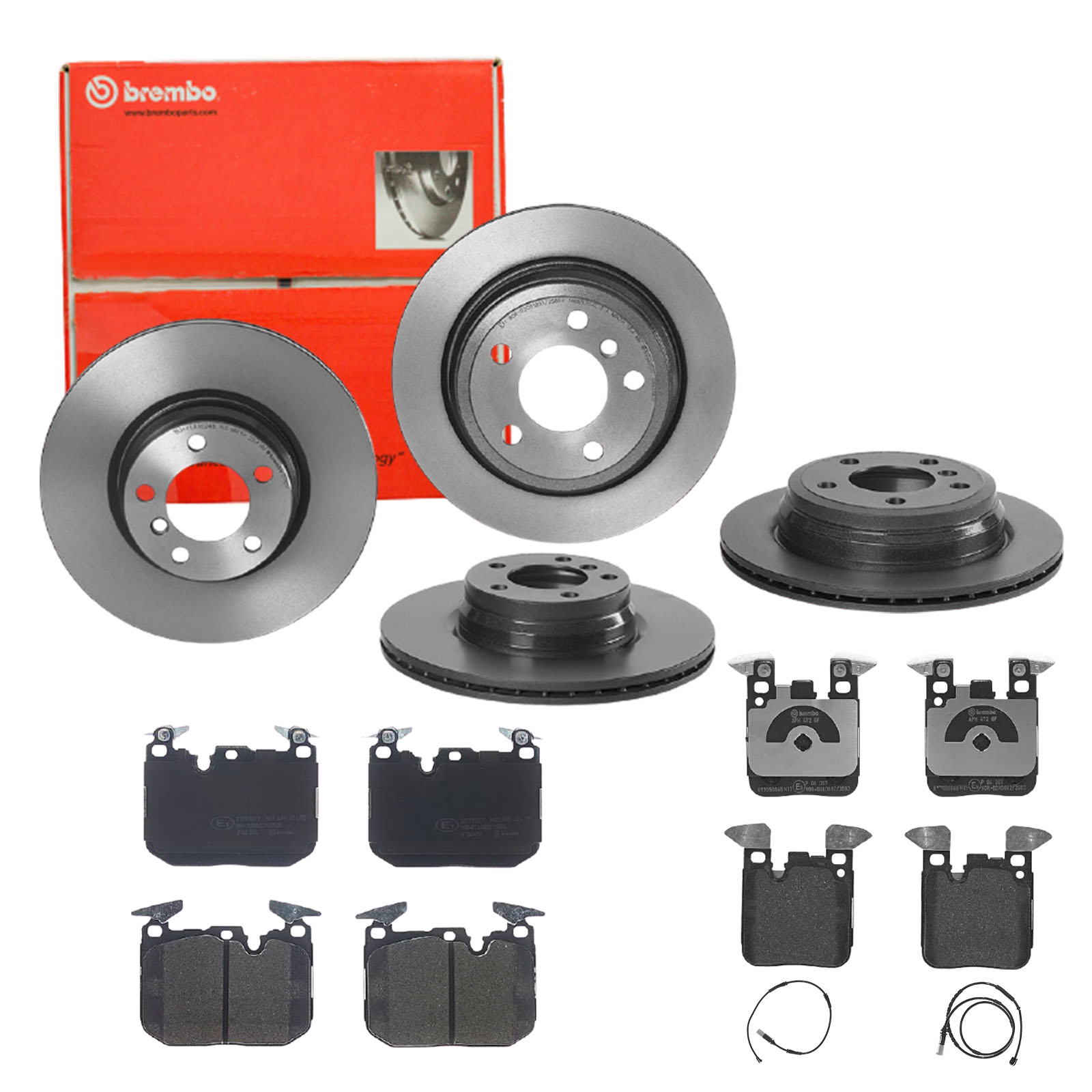 BREMBO Bremsensatz, Scheibenbremse sg00000eef Vorderachse Innenbelüftet 300mm 24mm für BMW