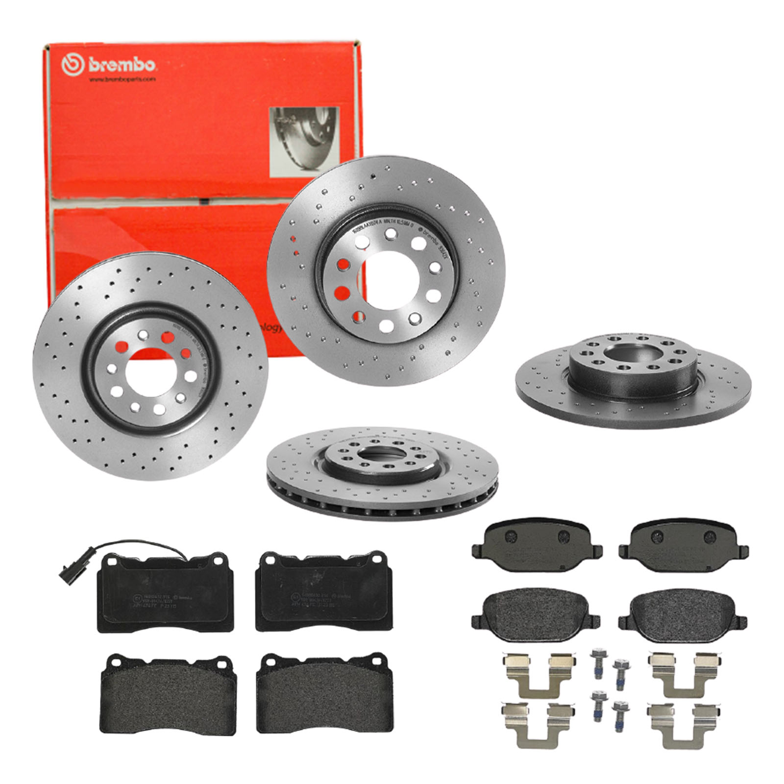 BREMBO Bremsensatz, Scheibenbremse sg00000eeg Hinterachse Gelocht/innenbel. 330mm 12mm für LANCIA ALFA ROMEO JEEP FIAT JEEP (GAC FCA) MASERATI