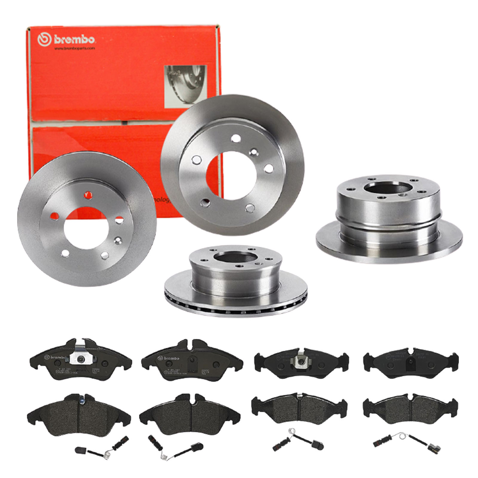 BREMBO Bremsensatz, Scheibenbremse sg00000eek Hinterachse Voll 258mm 12mm für MERCEDES-BENZ VW SKODA AUDI