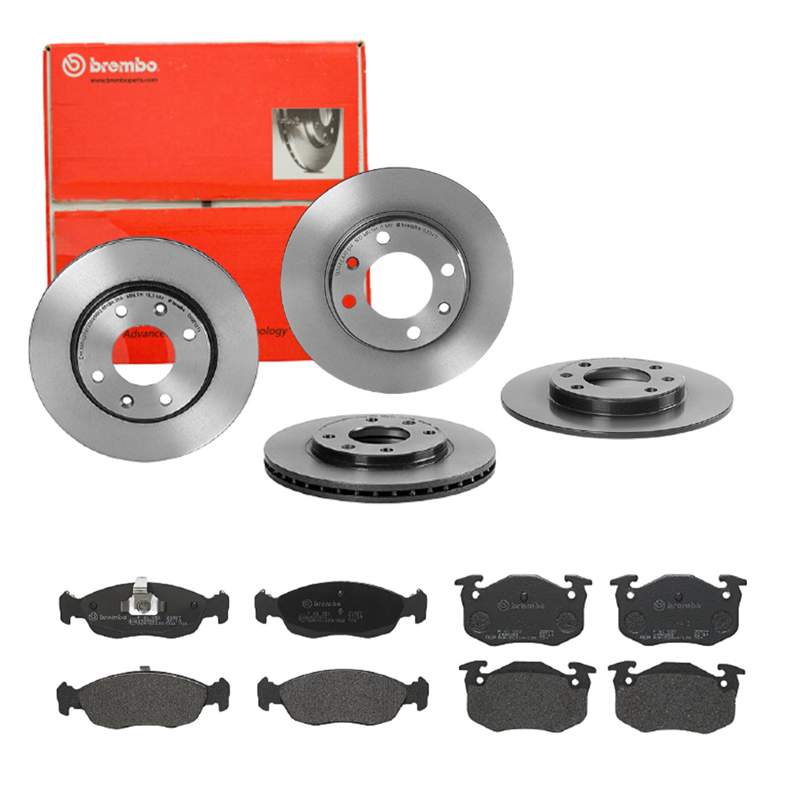 BREMBO Bremsensatz, Scheibenbremse sg00000een Hinterachse Voll 247mm 8mm für CITROËN PEUGEOT FENGSHEN RENAULT HSV