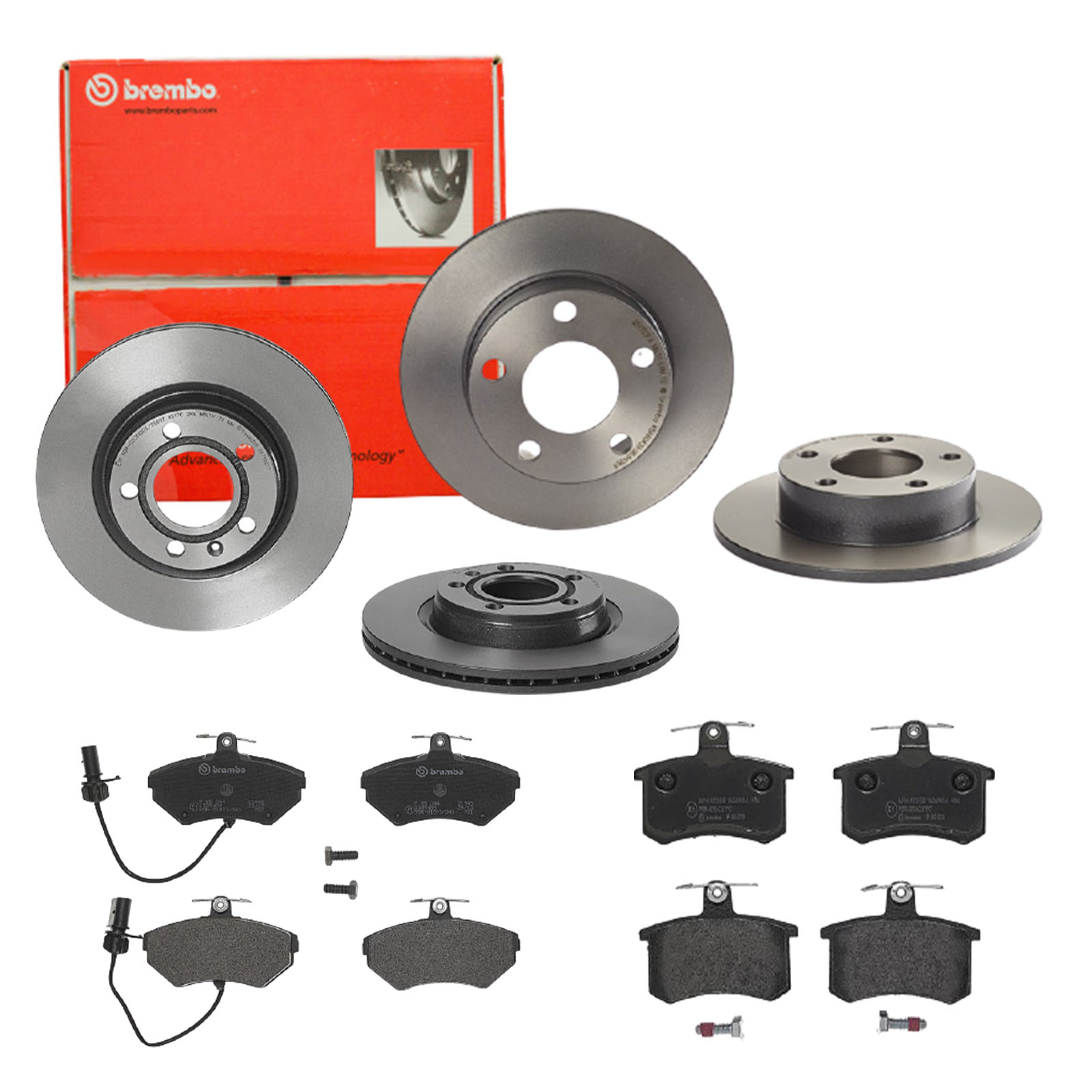 BREMBO Bremsensatz, Scheibenbremse sg00000eeq Hinterachse Voll 245mm 22mm für LANCIA FIAT ALFA ROMEO SKODA AUDI SEAT VW KARRY